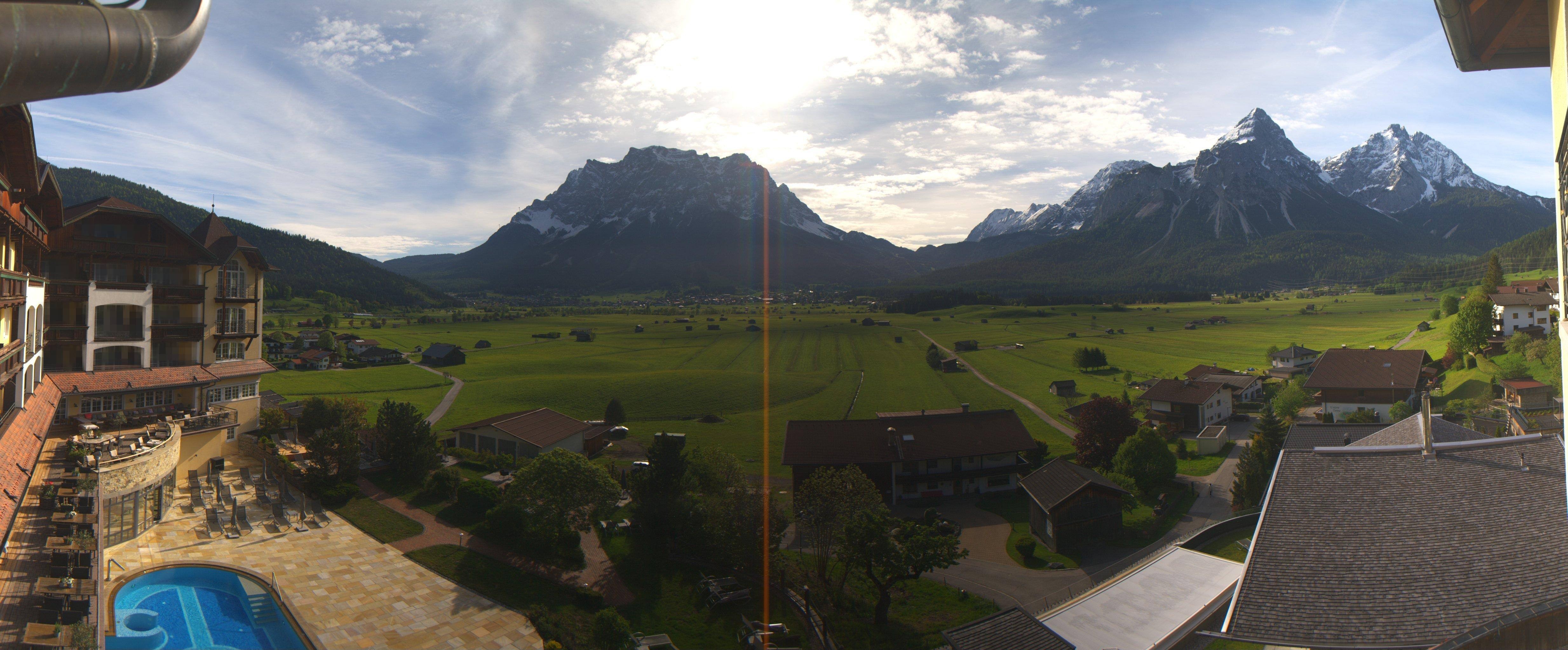 Archiv Foto Webcam Panoramablick Zugspitze
