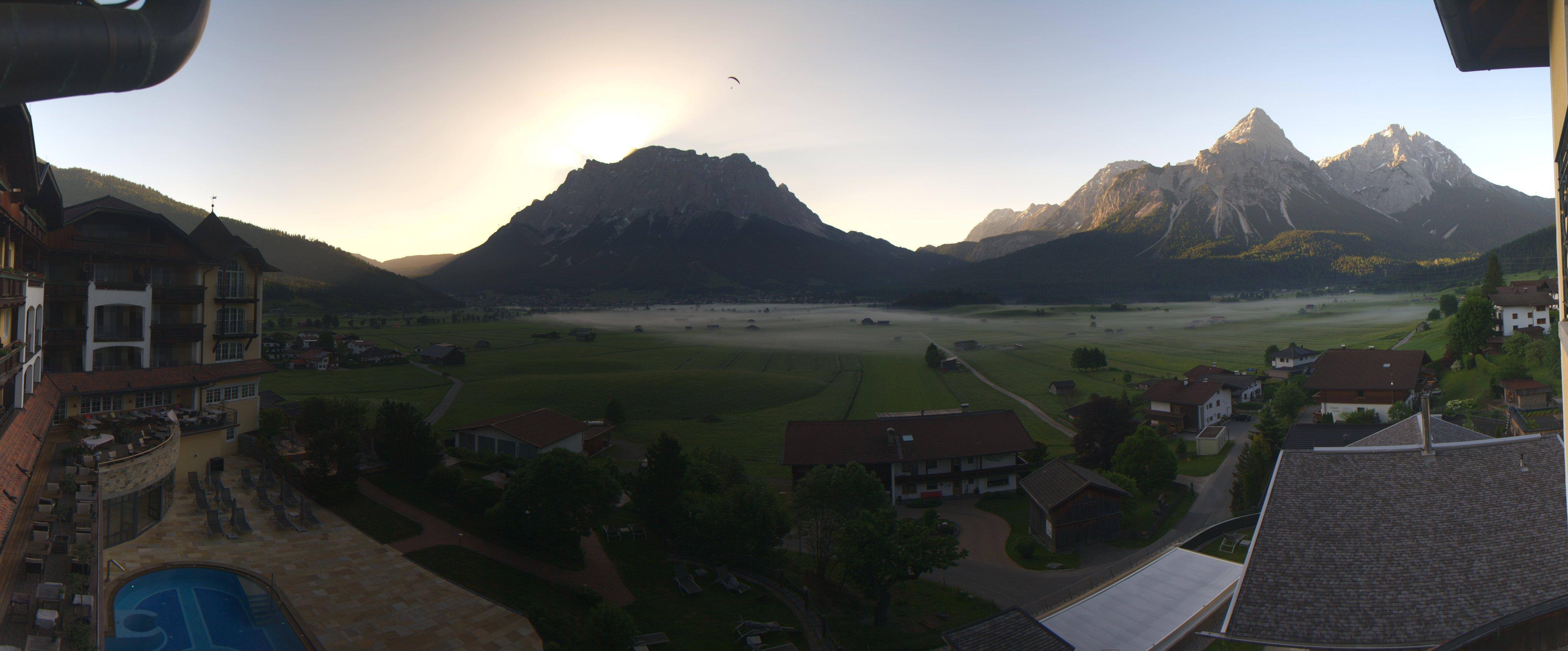 Archiv Foto Webcam Panoramablick Zugspitze