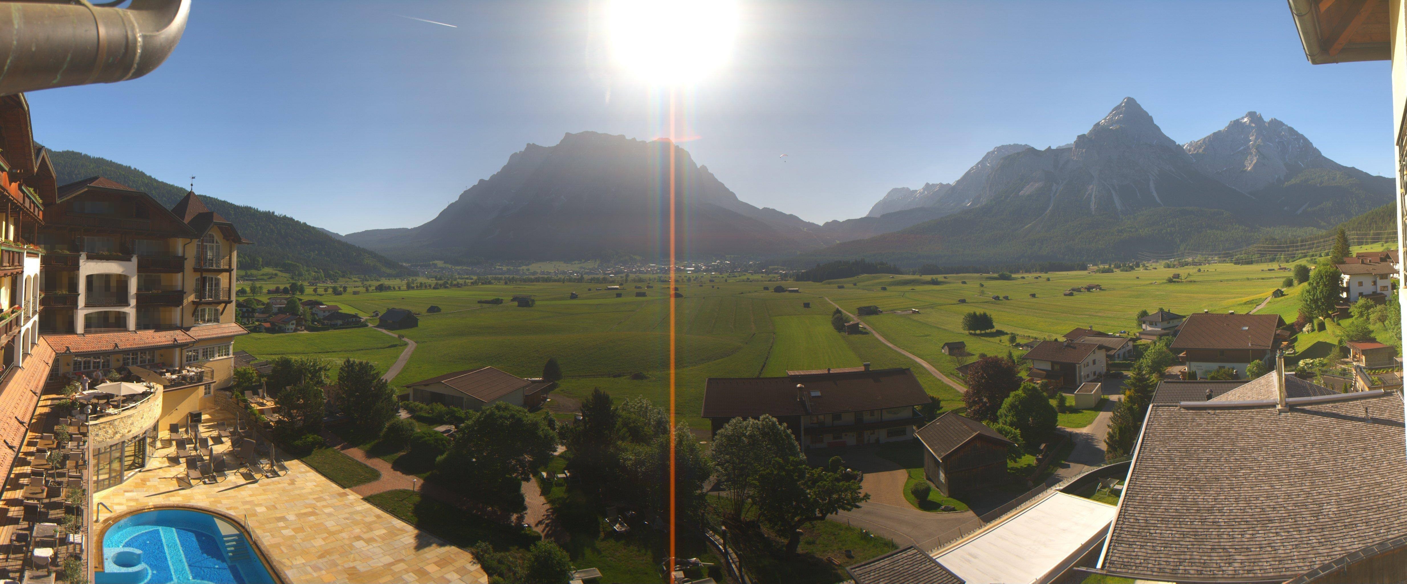Archiv Foto Webcam Panoramablick Zugspitze
