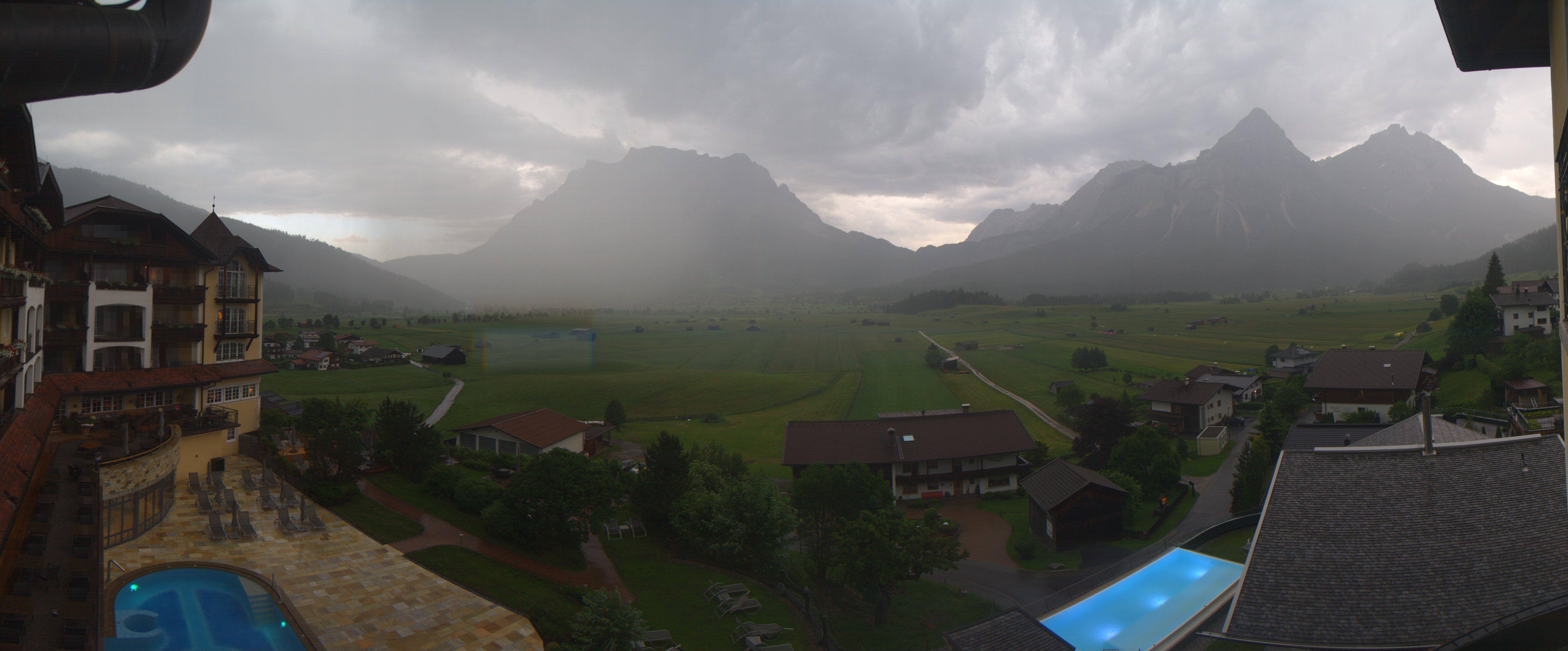 Archived image Webcam Panoramic view Hotel Post Lermoos