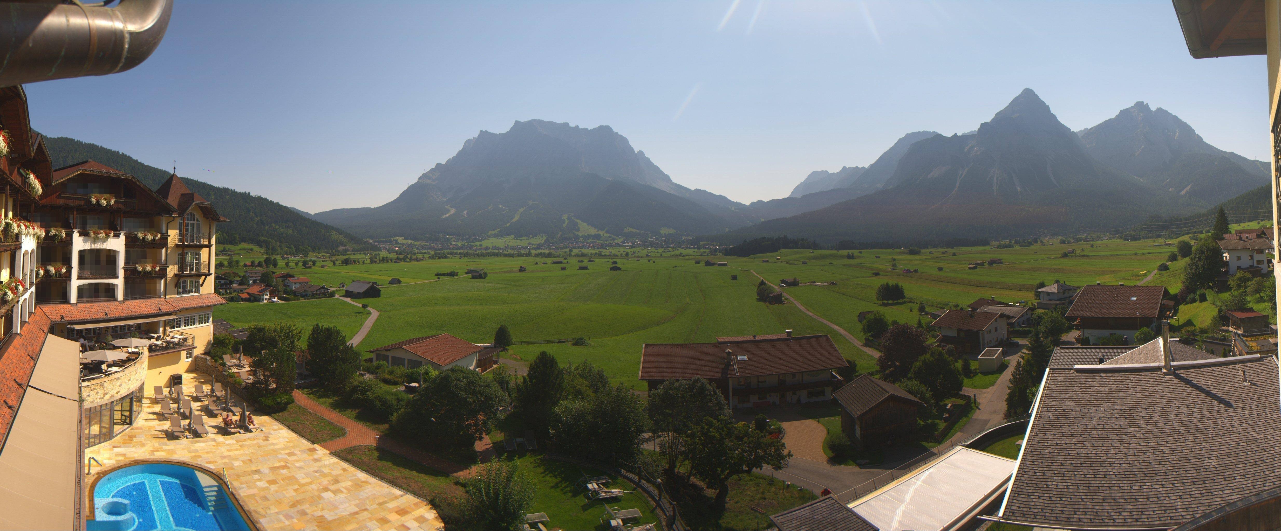 Archived image Webcam Panoramic view Hotel Post Lermoos