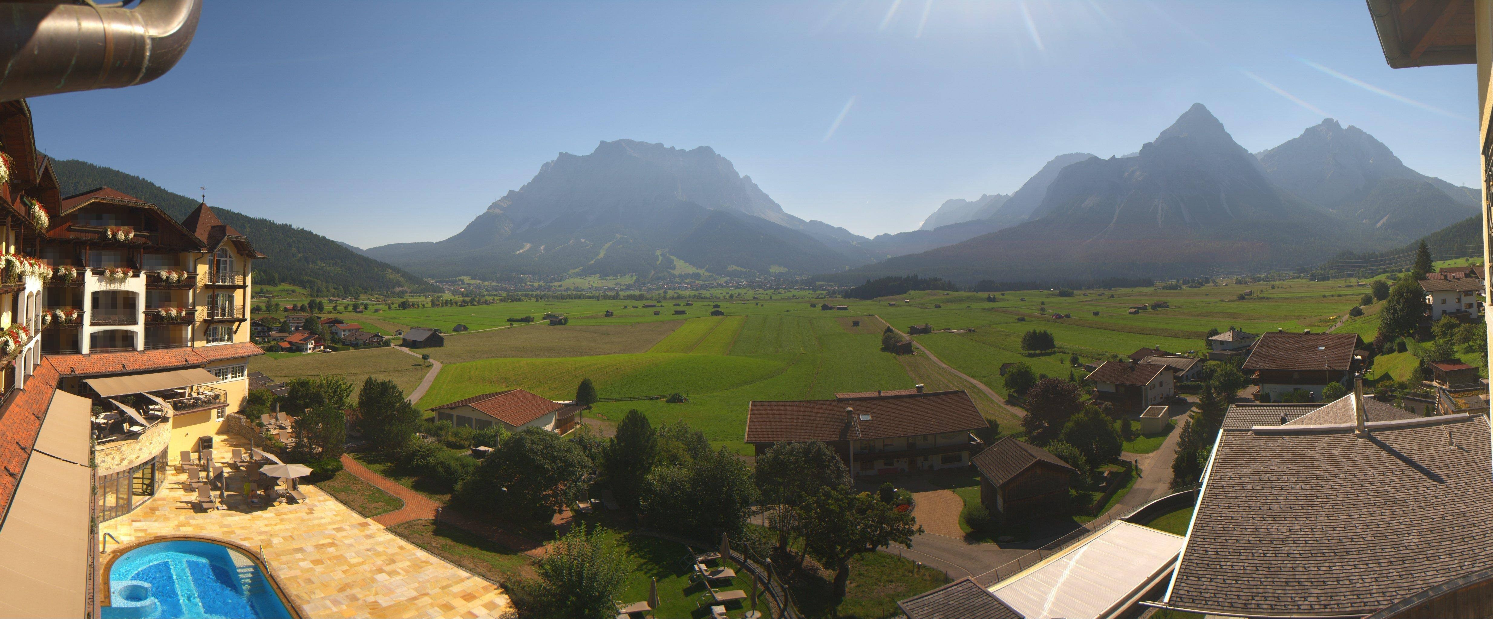 Archived image Webcam Panoramic view Hotel Post Lermoos