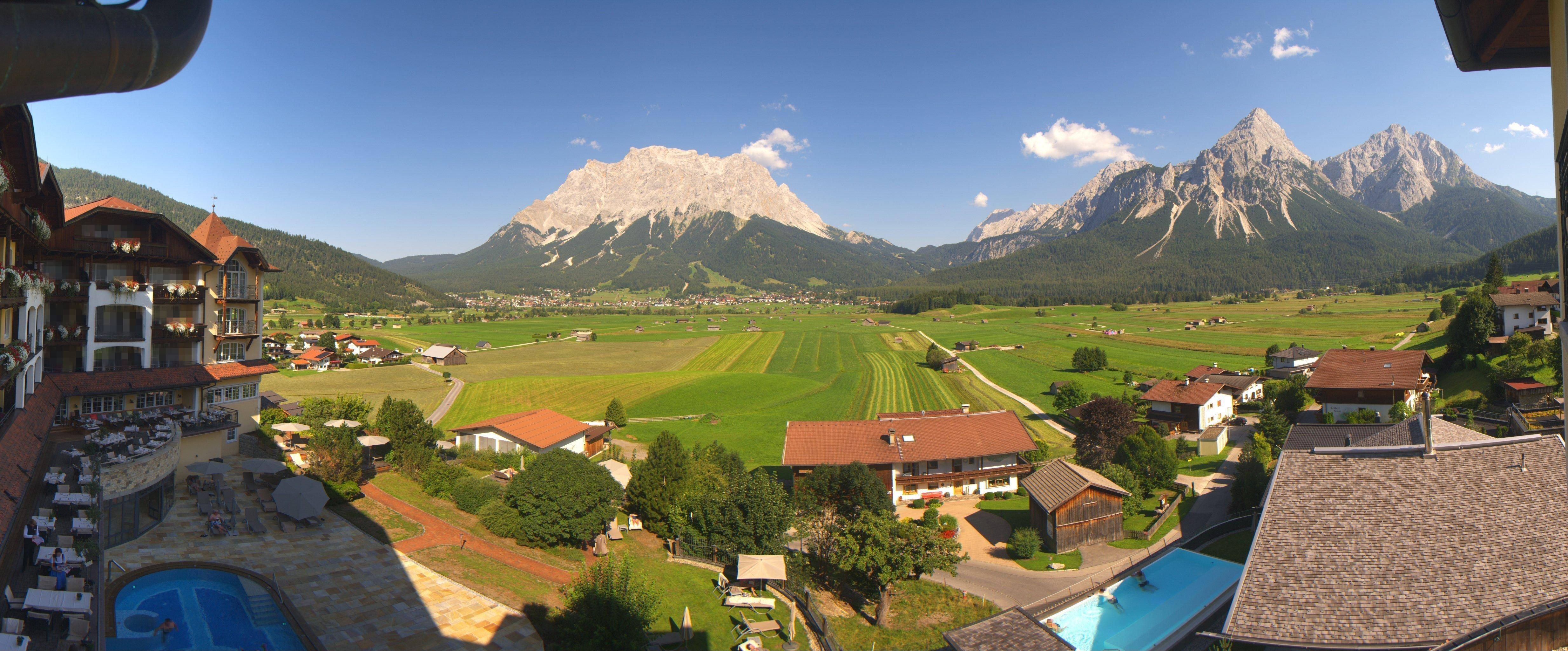 Archived image Webcam Panoramic view Hotel Post Lermoos