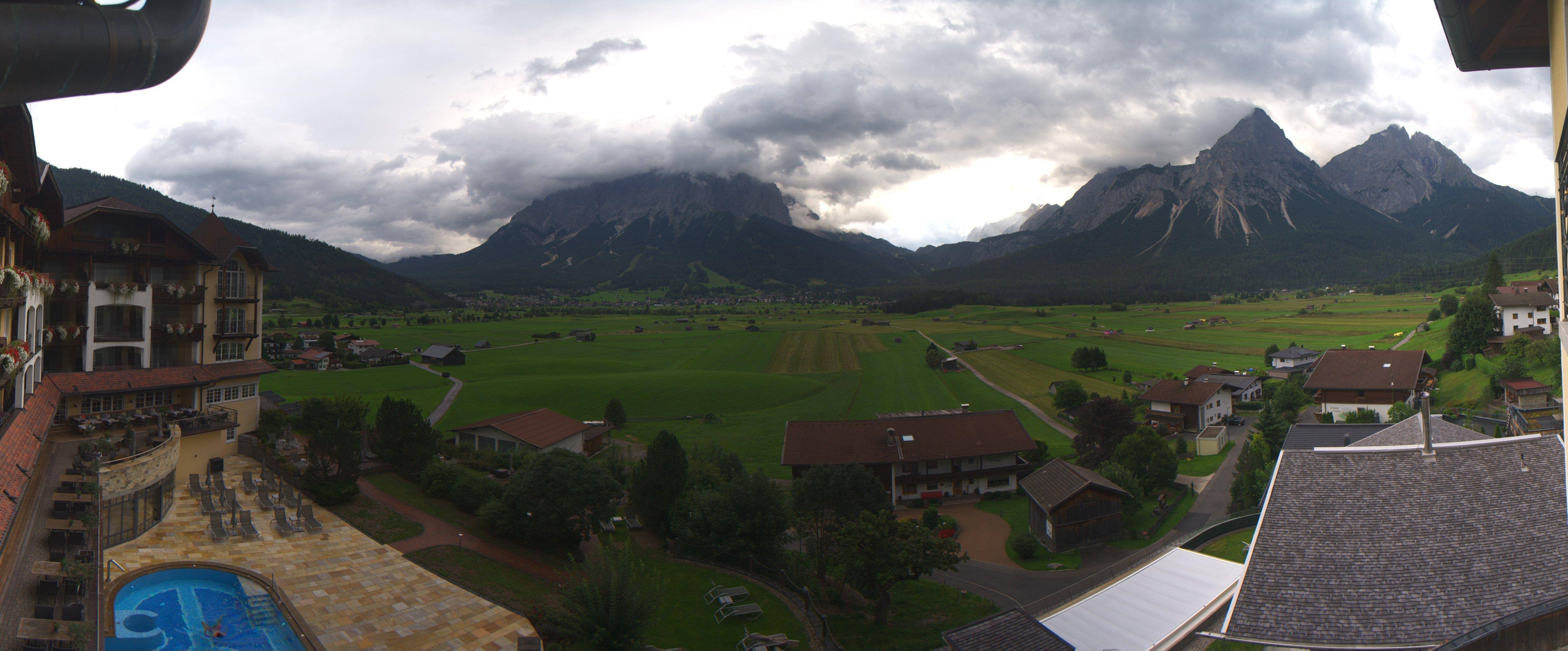 Archived image Webcam Panoramic view Hotel Post Lermoos