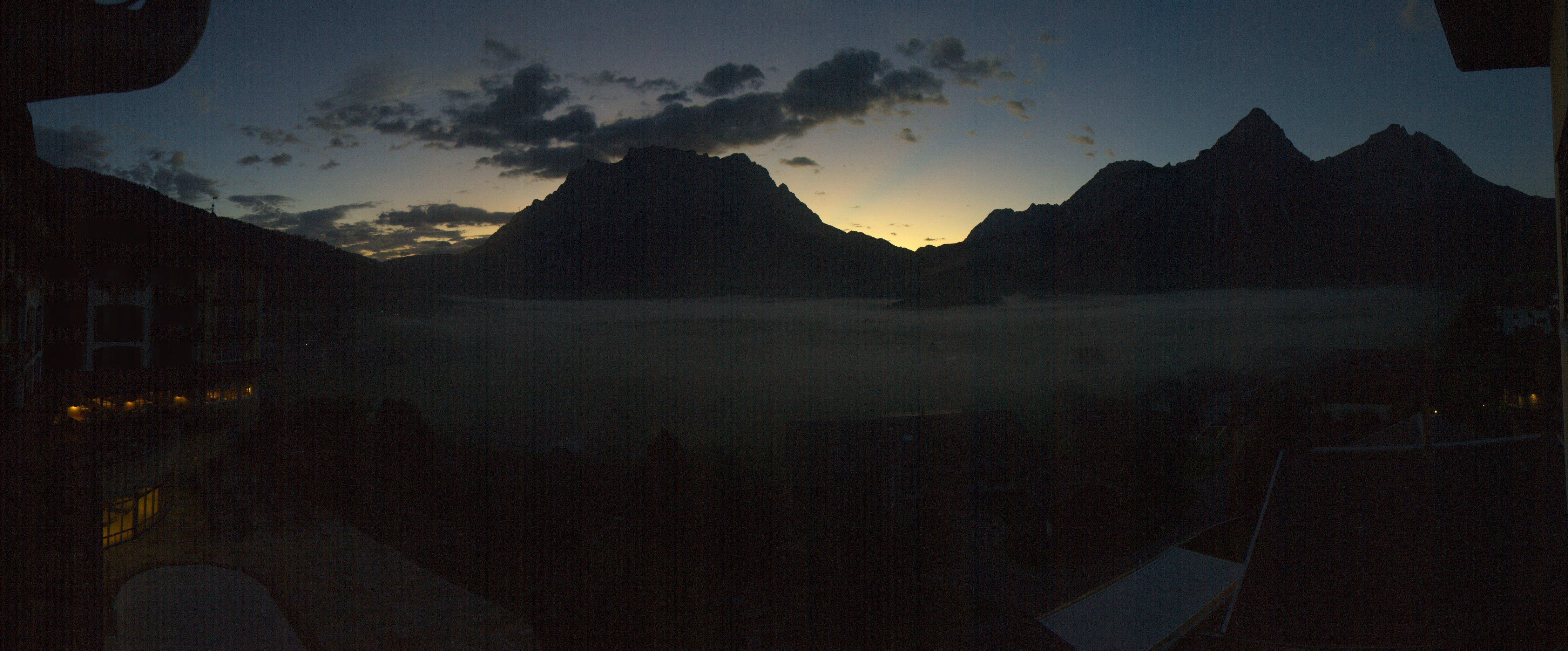 Archived image Webcam Panoramic view Hotel Post Lermoos