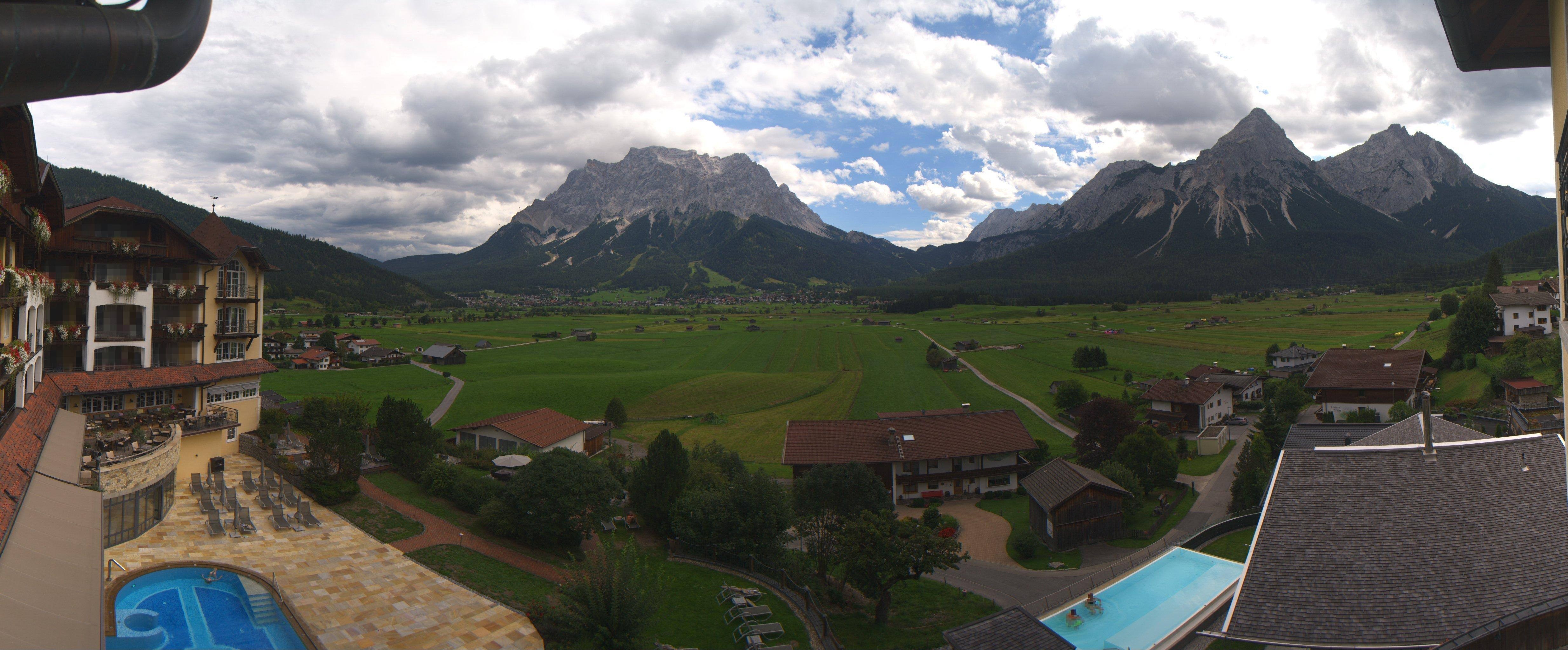 Archived image Webcam Panoramic view Hotel Post Lermoos