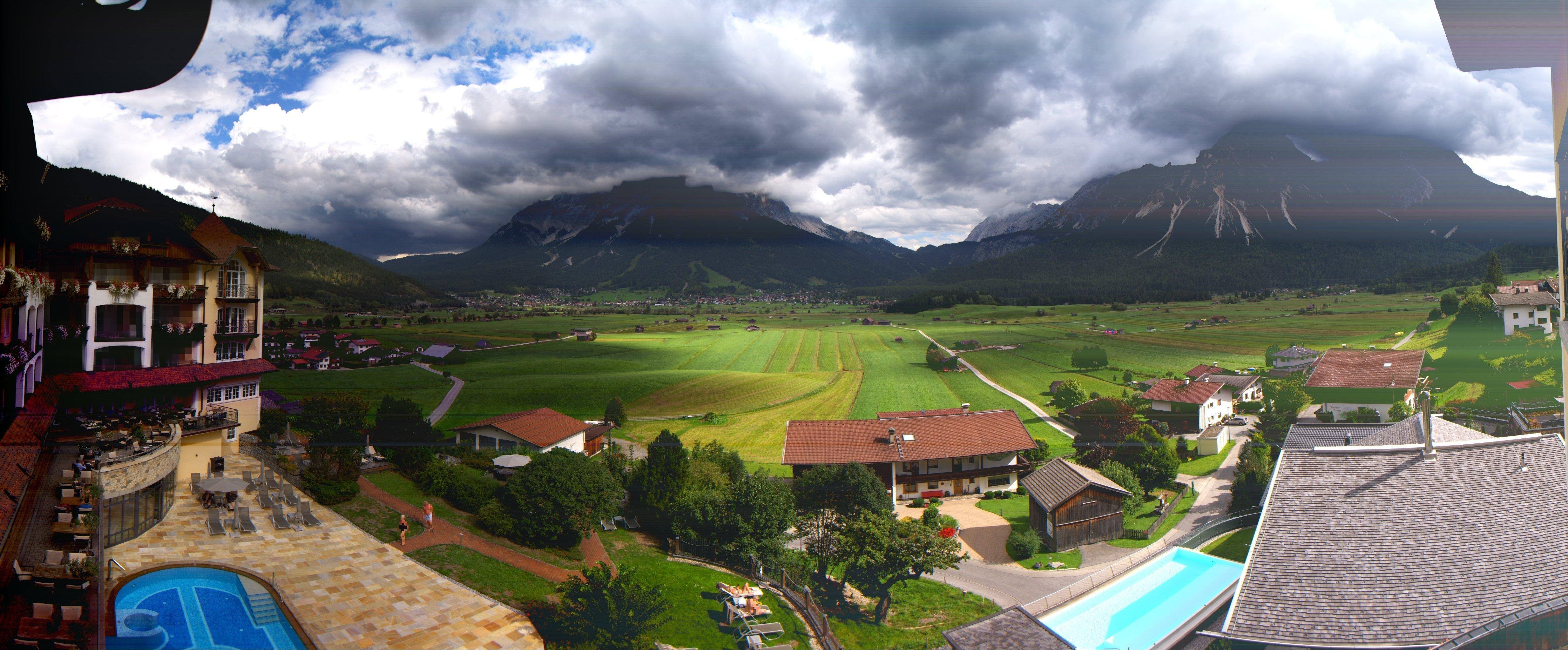 Archived image Webcam Panoramic view Hotel Post Lermoos