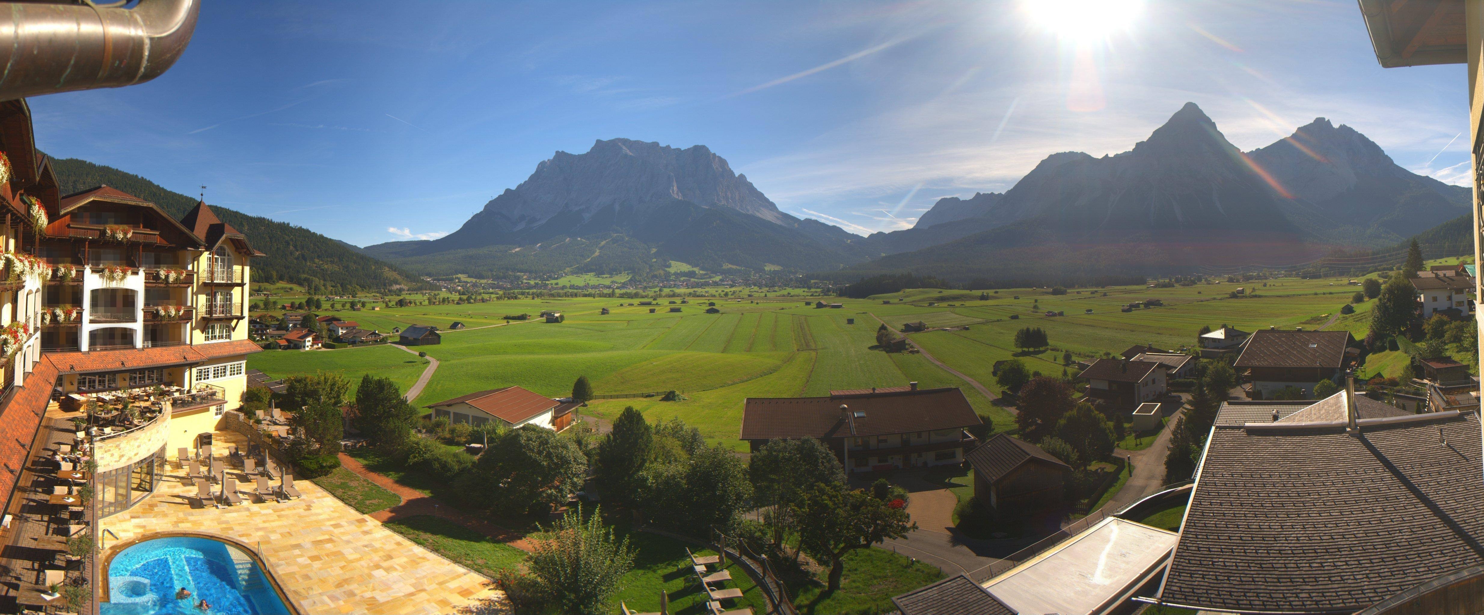 Archived image Webcam Panoramic view Hotel Post Lermoos