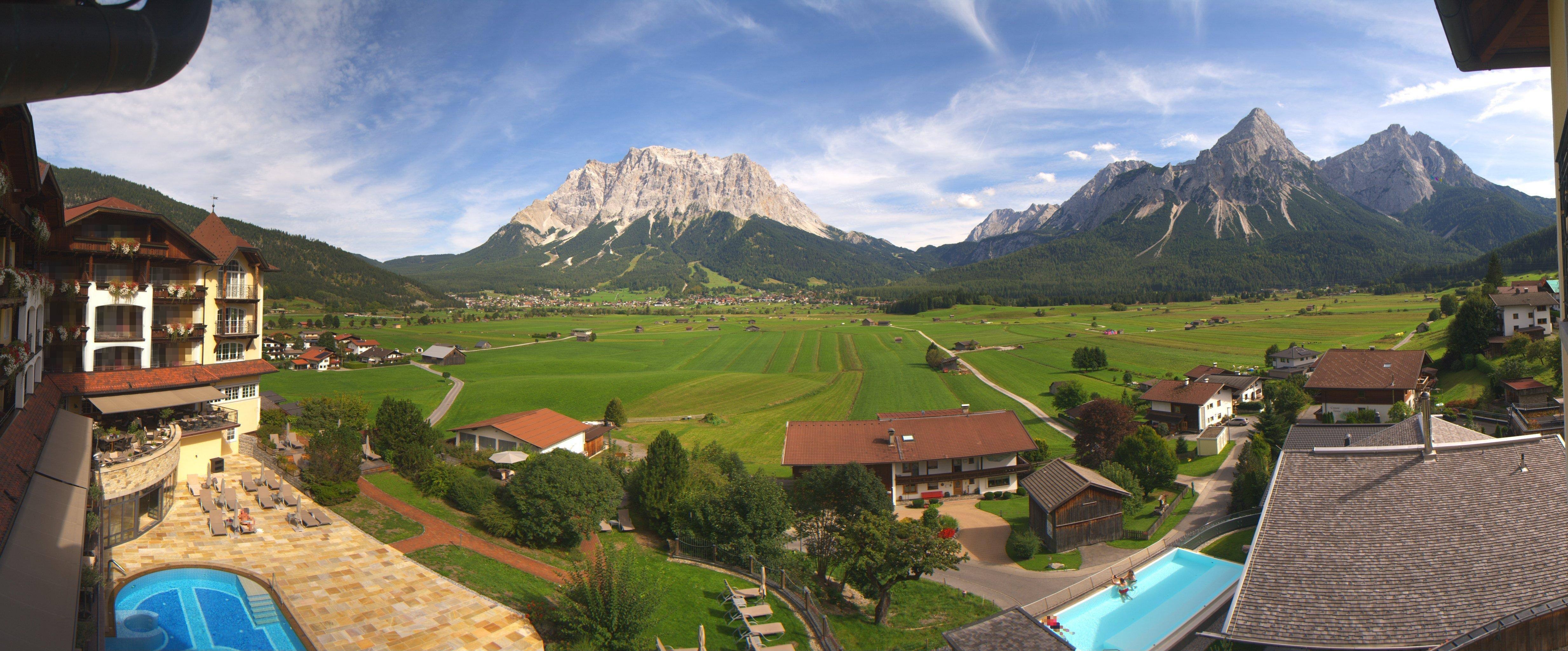 Archived image Webcam Panoramic view Hotel Post Lermoos