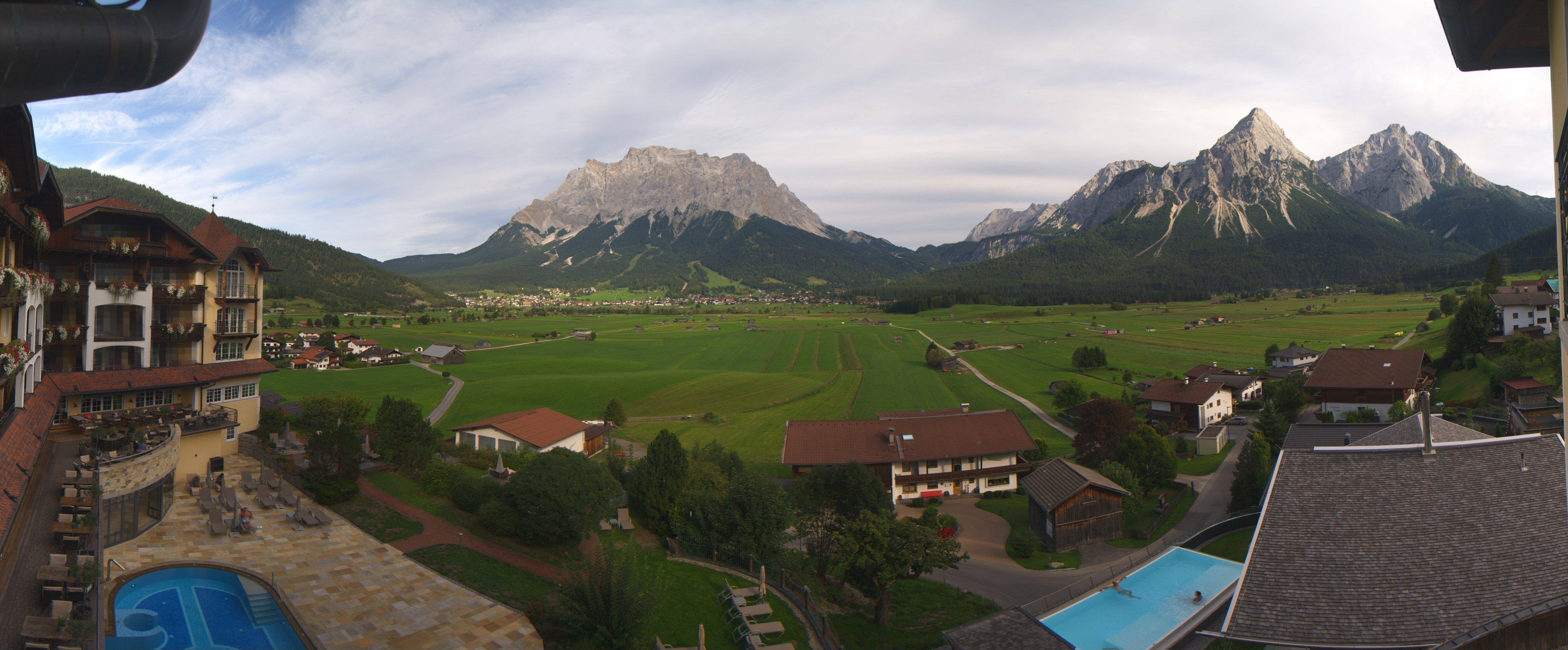 Archived image Webcam Panoramic view Hotel Post Lermoos