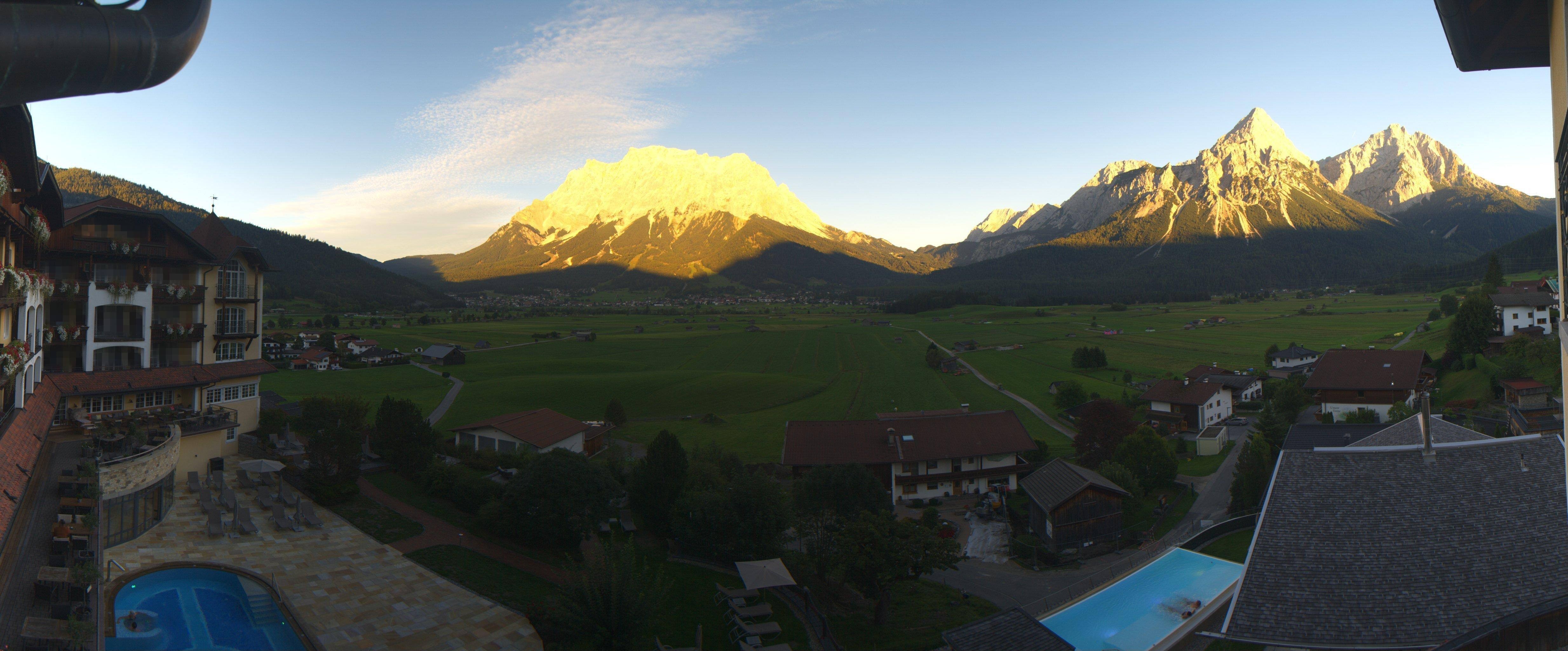 Archiv Foto Webcam Panoramablick Zugspitze