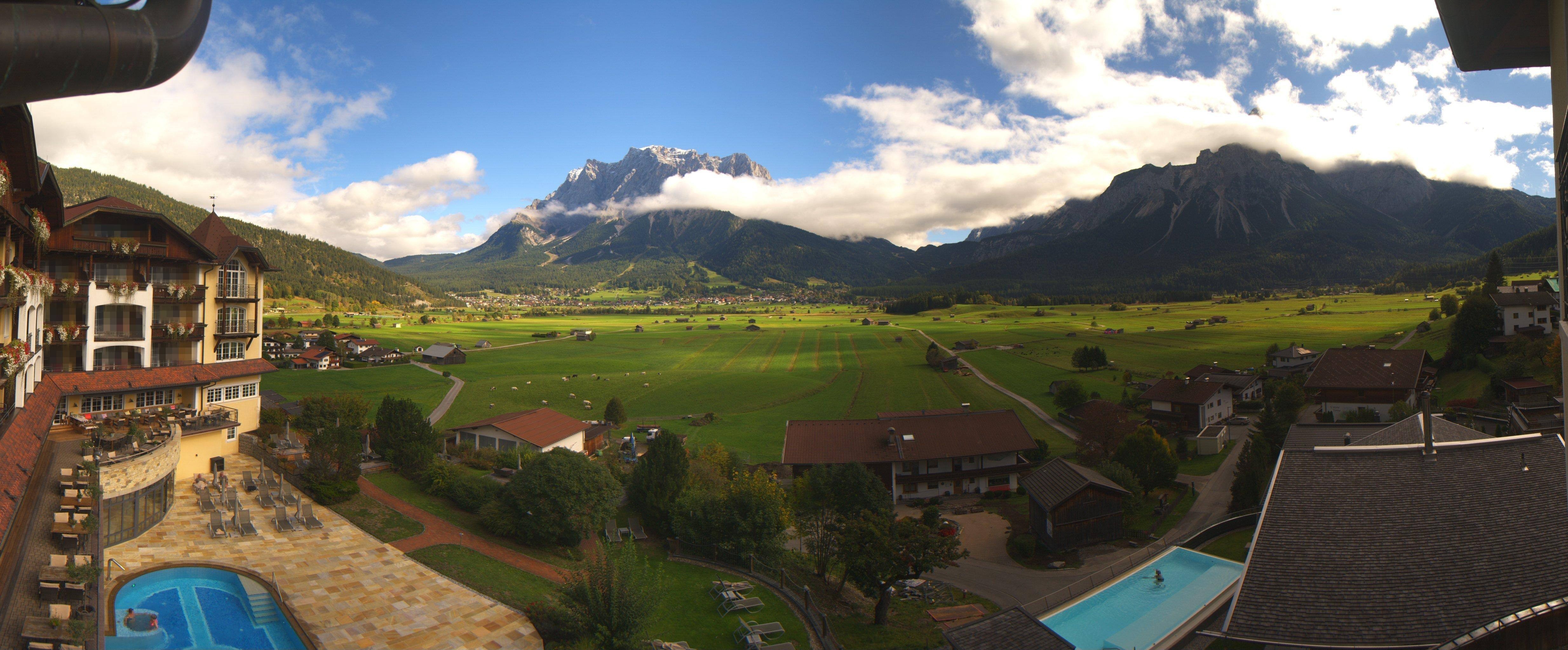 Archived image Webcam Panoramic view Hotel Post Lermoos