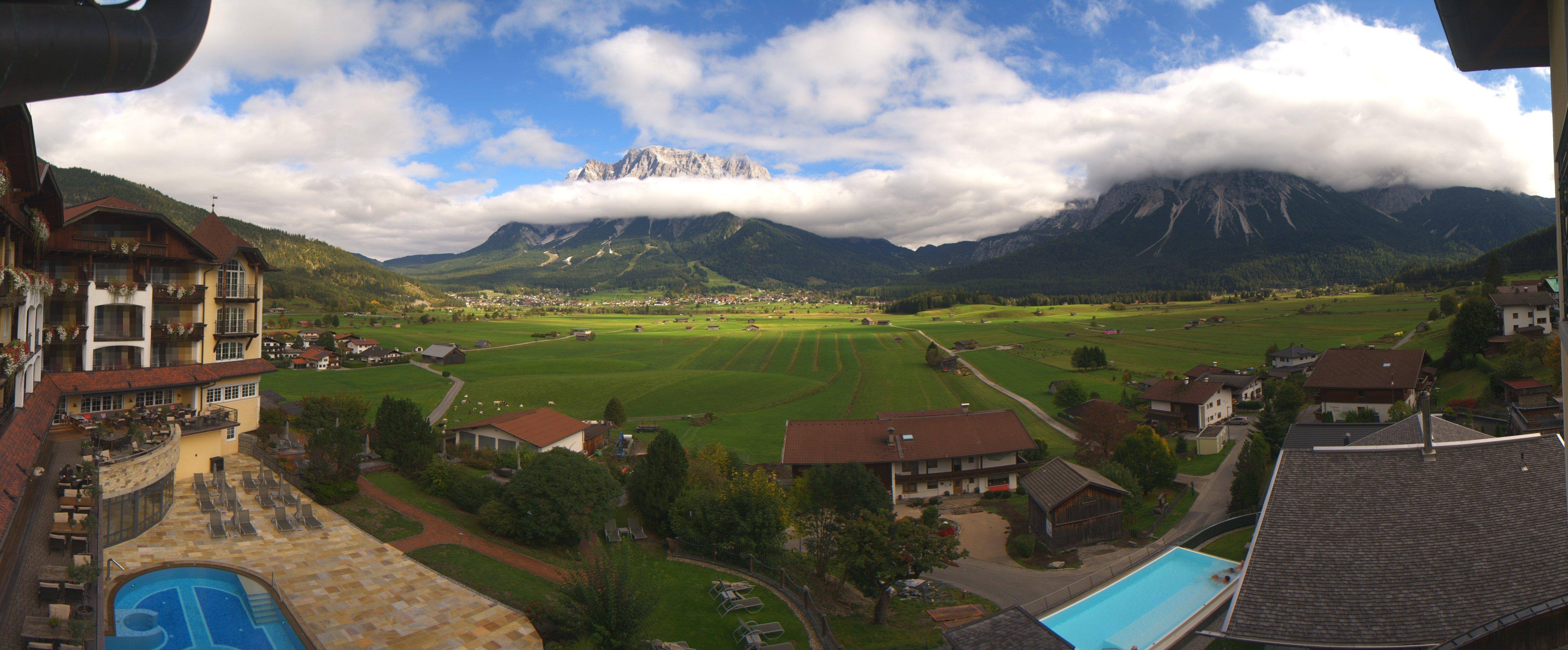 Archived image Webcam Panoramic view Hotel Post Lermoos