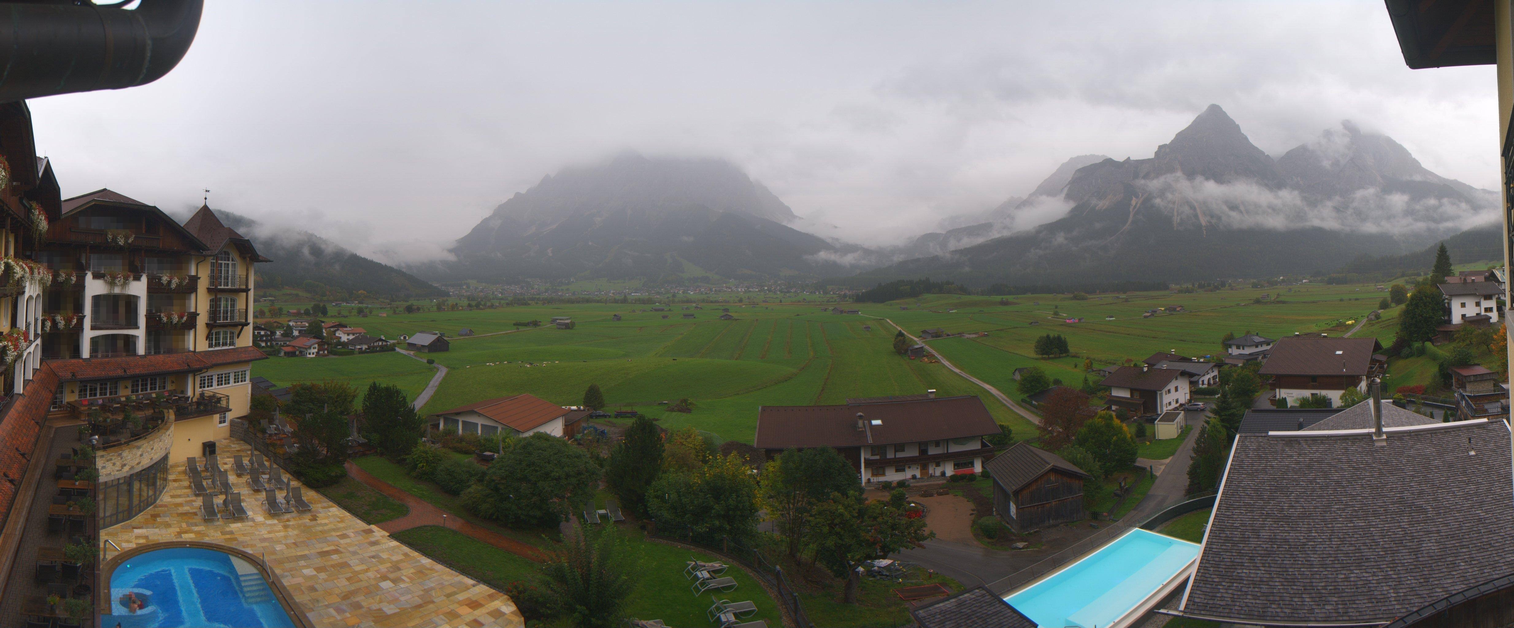Archived image Webcam Panoramic view Hotel Post Lermoos