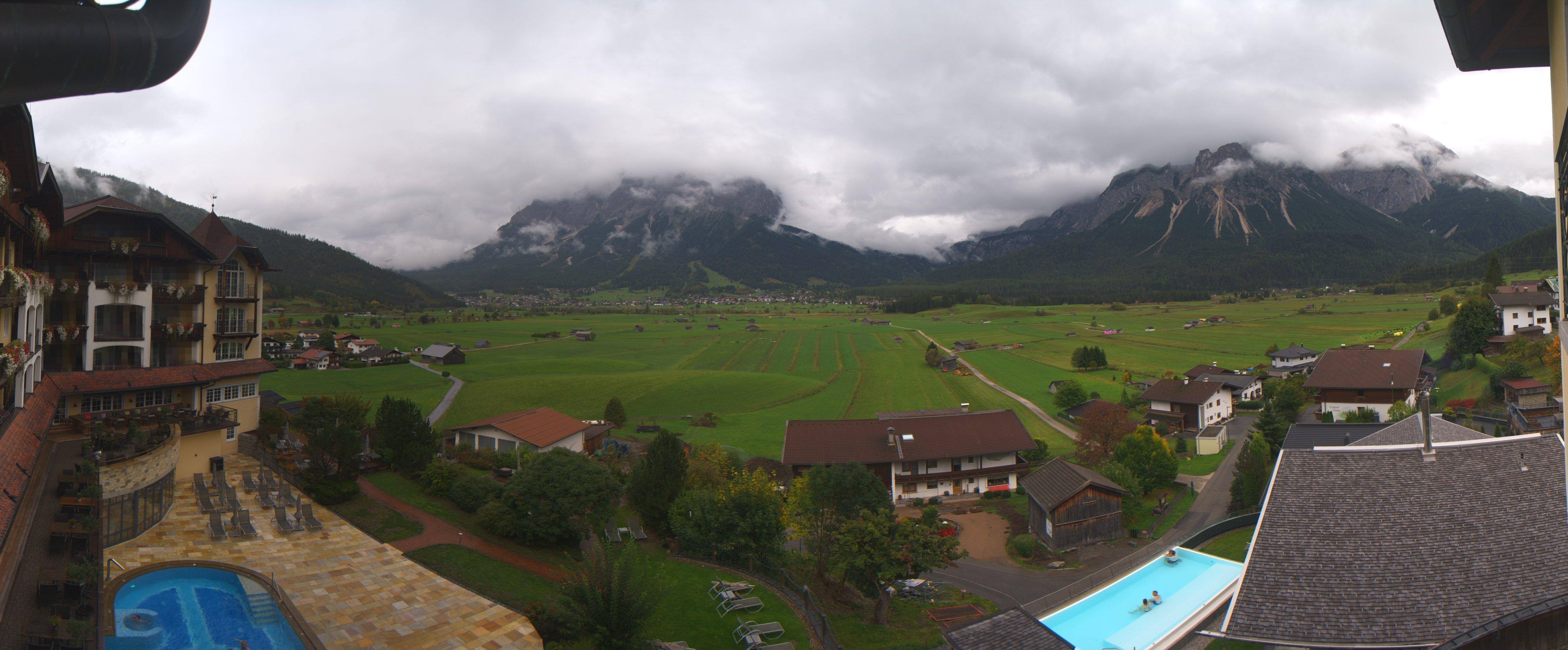 Archived image Webcam Panoramic view Hotel Post Lermoos