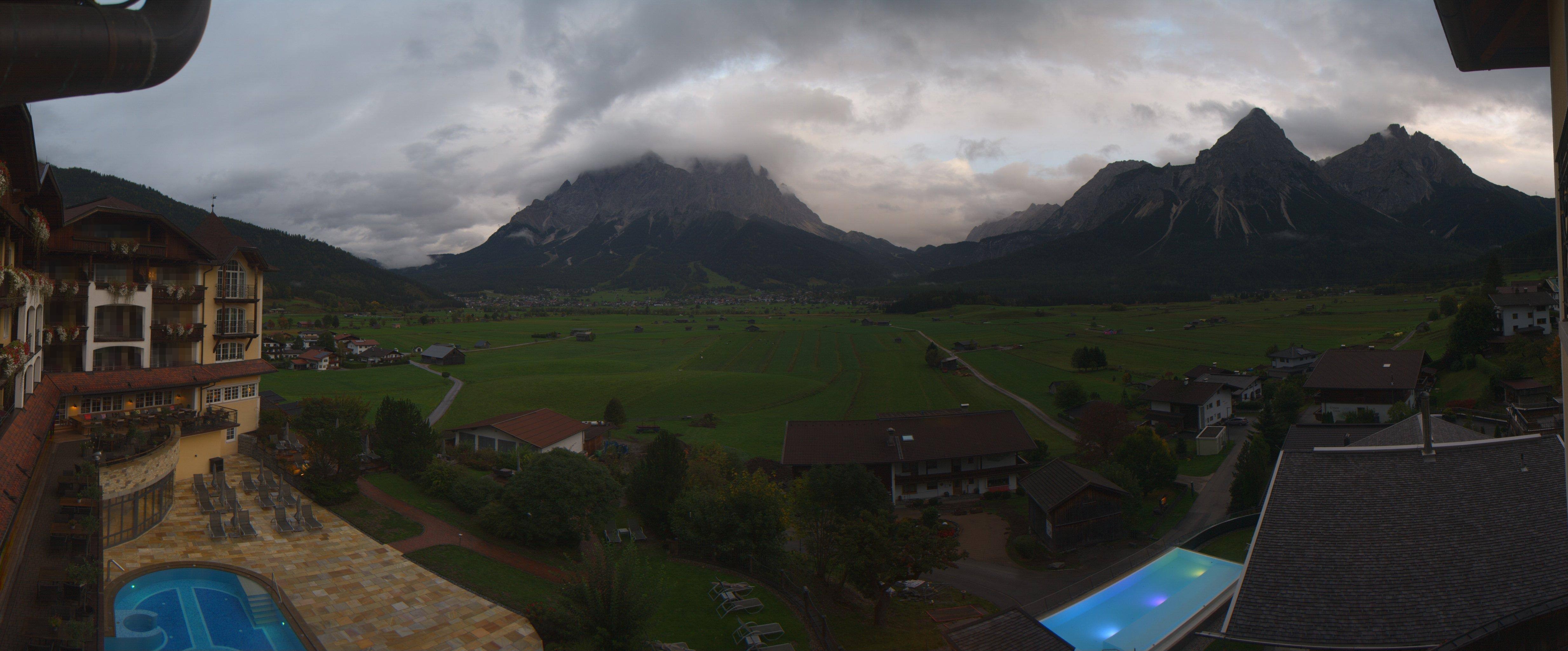 Archived image Webcam Panoramic view Hotel Post Lermoos