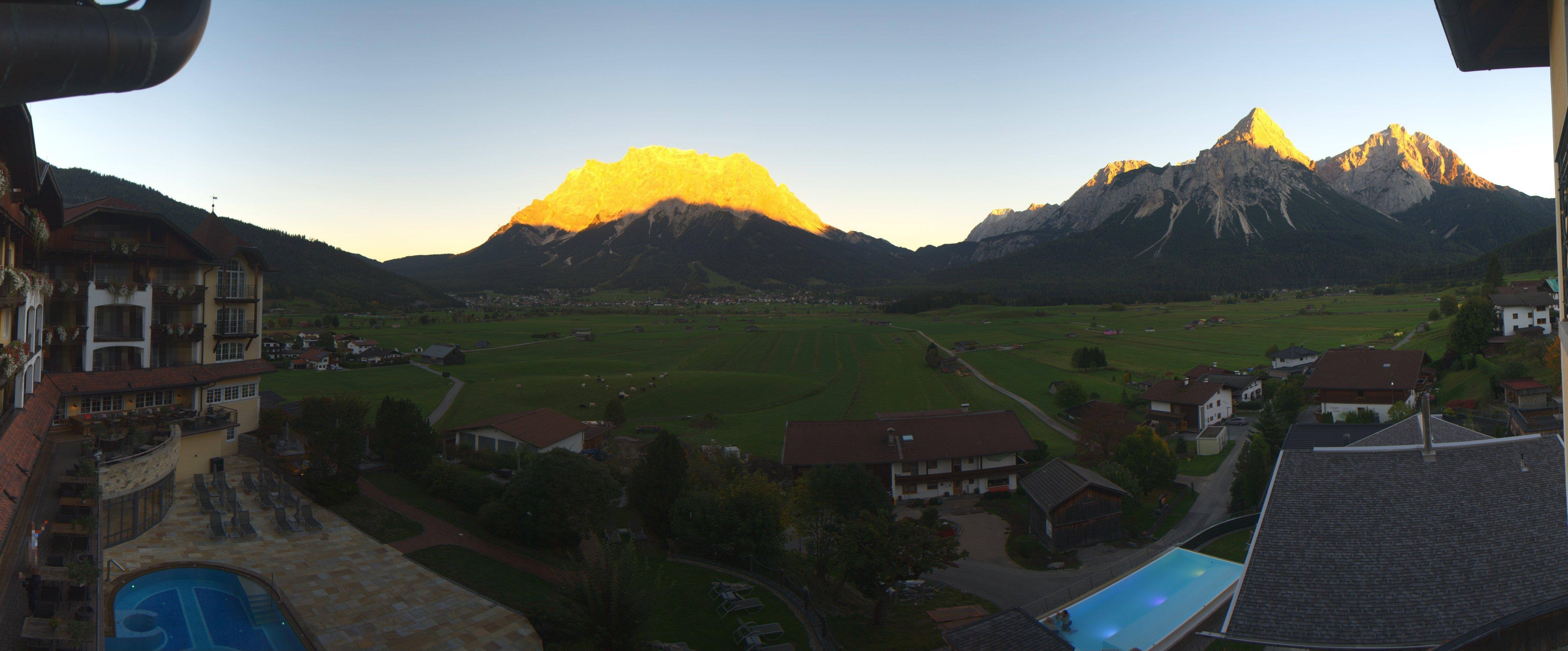 Archiv Foto Webcam Panoramablick Zugspitze