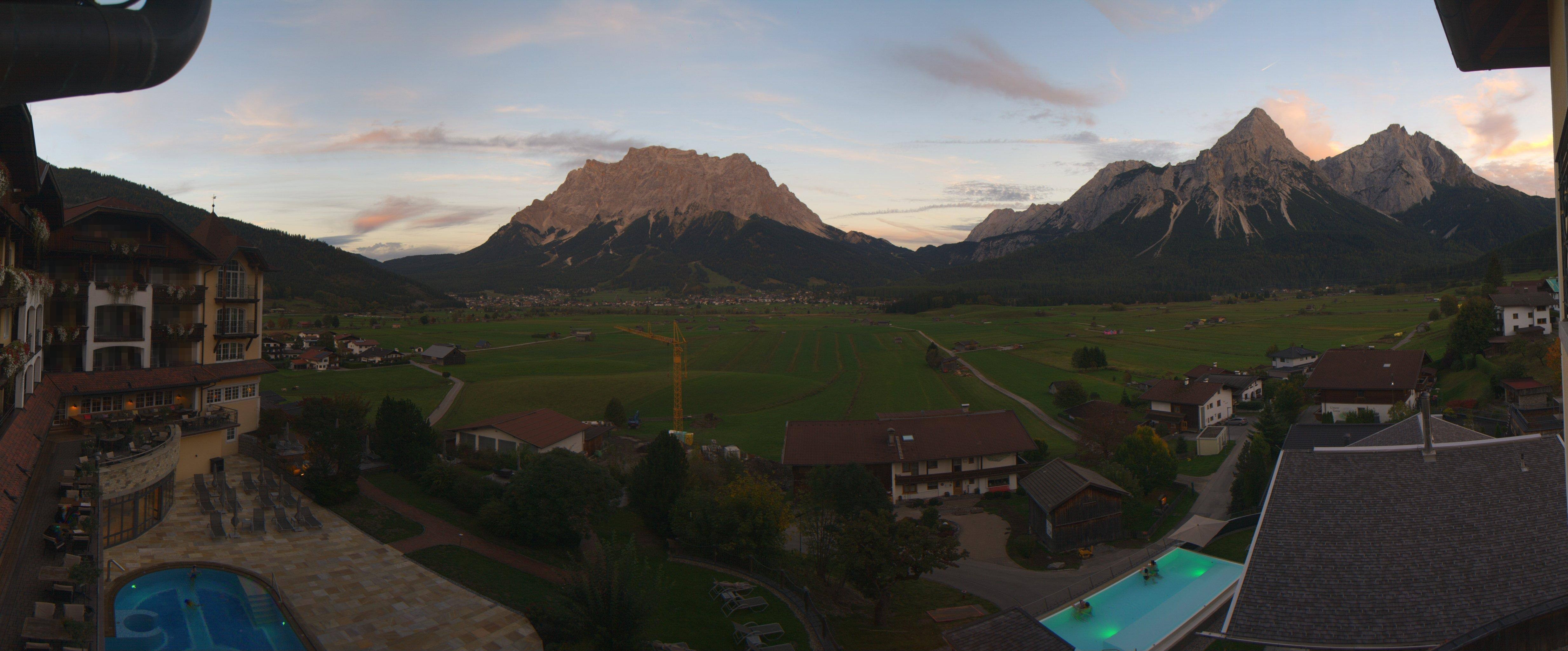 Archived image Webcam Panoramic view Hotel Post Lermoos