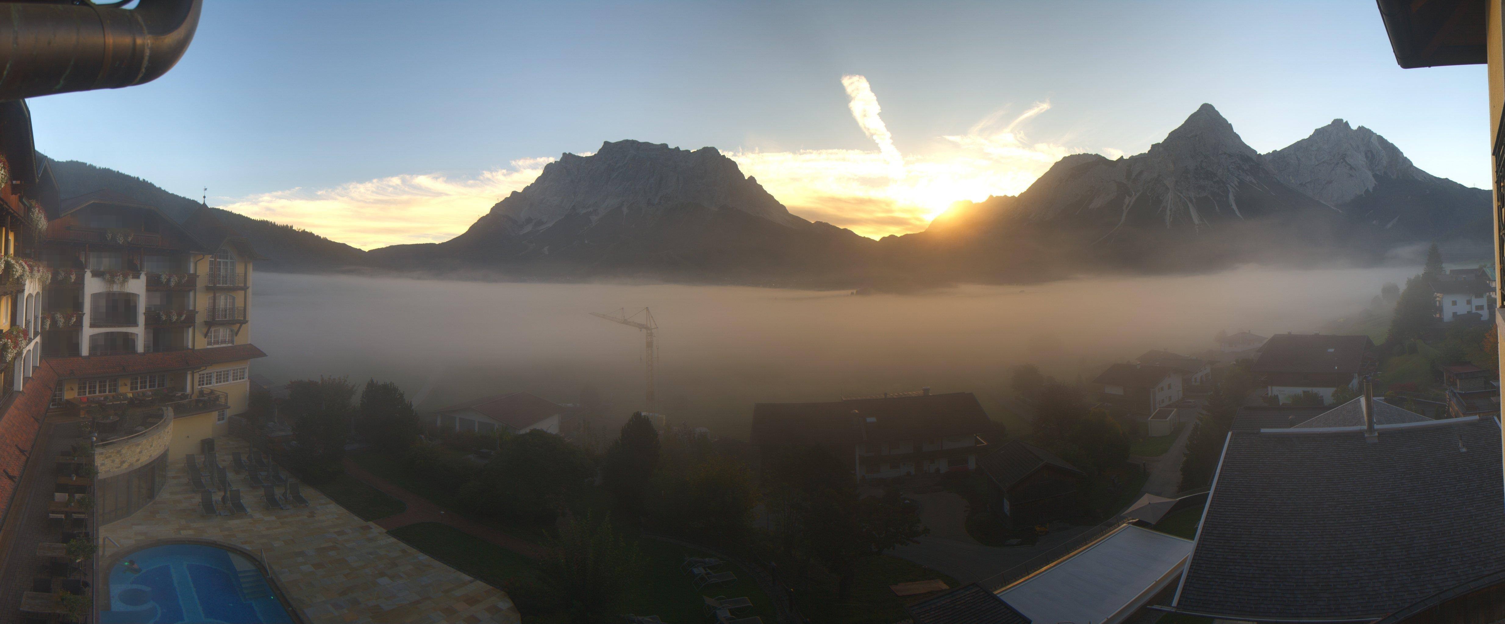 Archiv Foto Webcam Panoramablick Zugspitze