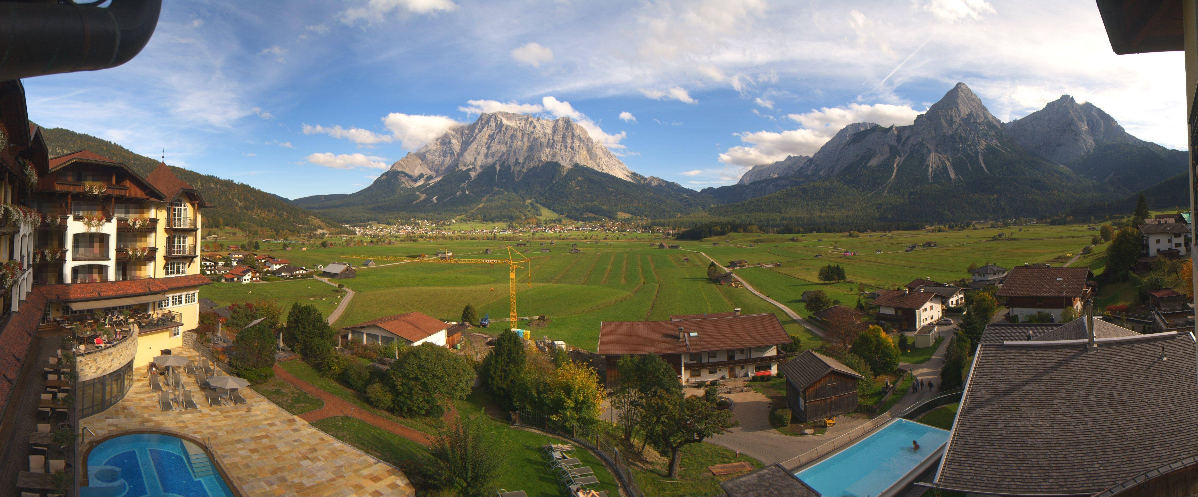 Archived image Webcam Panoramic view Hotel Post Lermoos