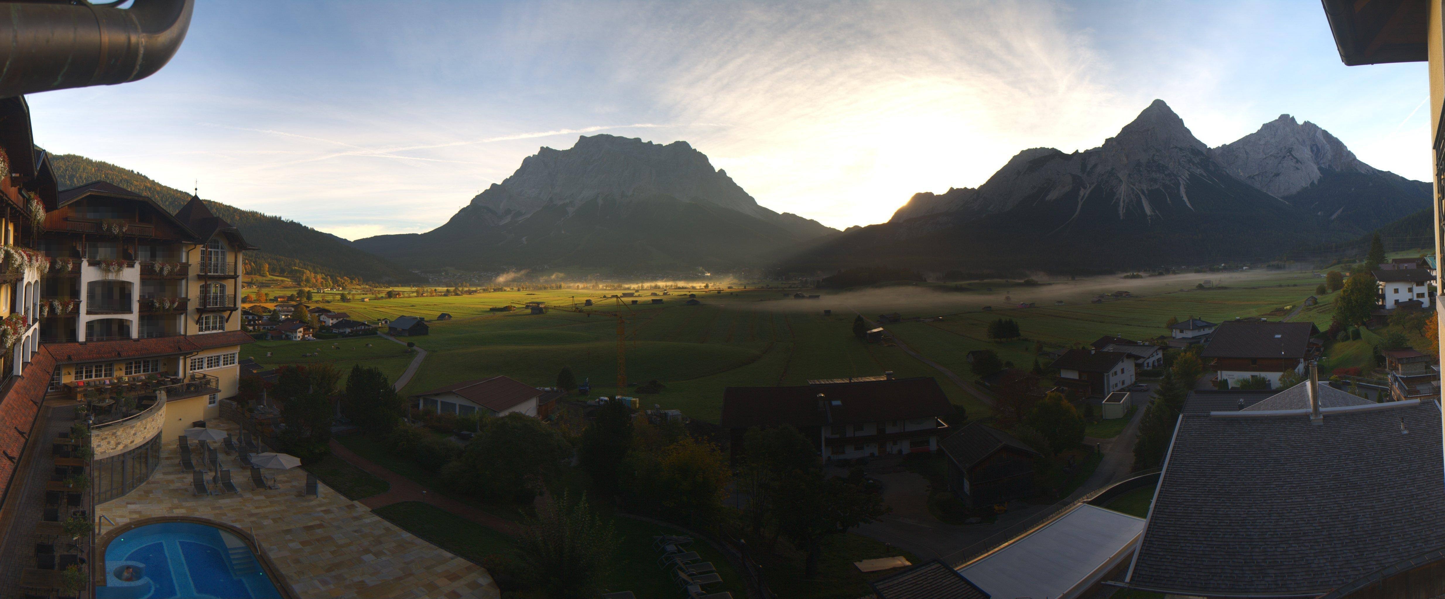 Archiv Foto Webcam Panoramablick Zugspitze