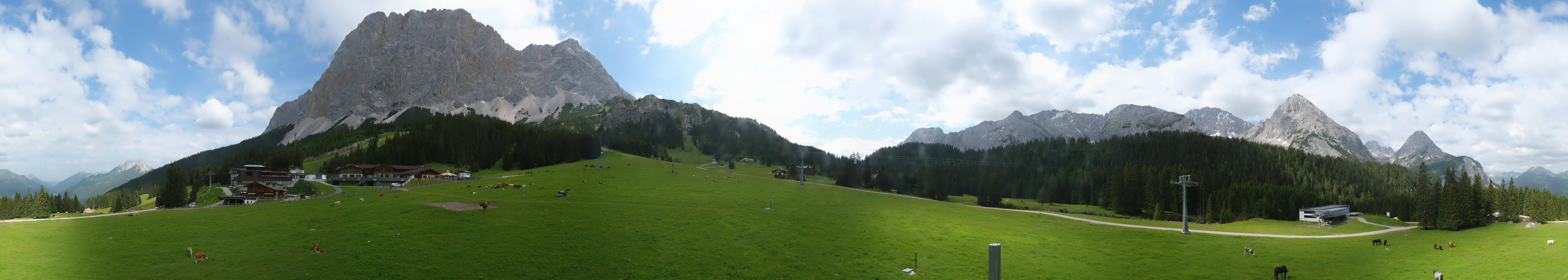 Archived image Webcam Panoramic view Ehrwalder Alm