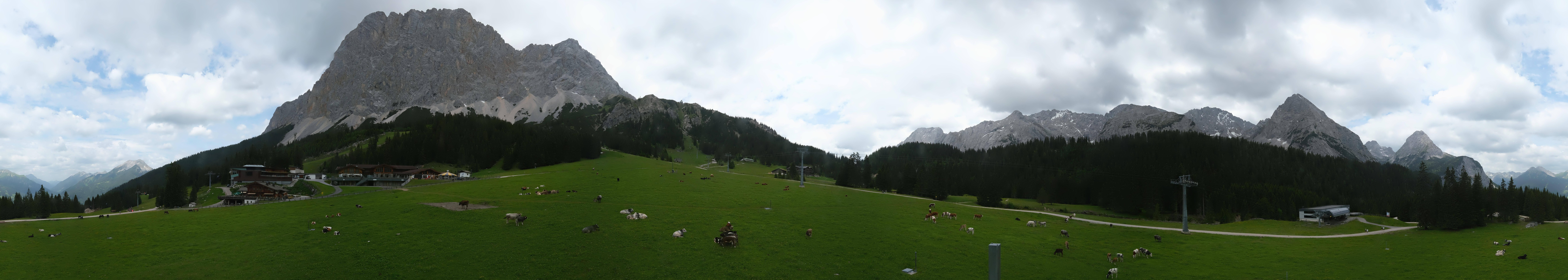 Archived image Webcam Panoramic view Ehrwalder Alm