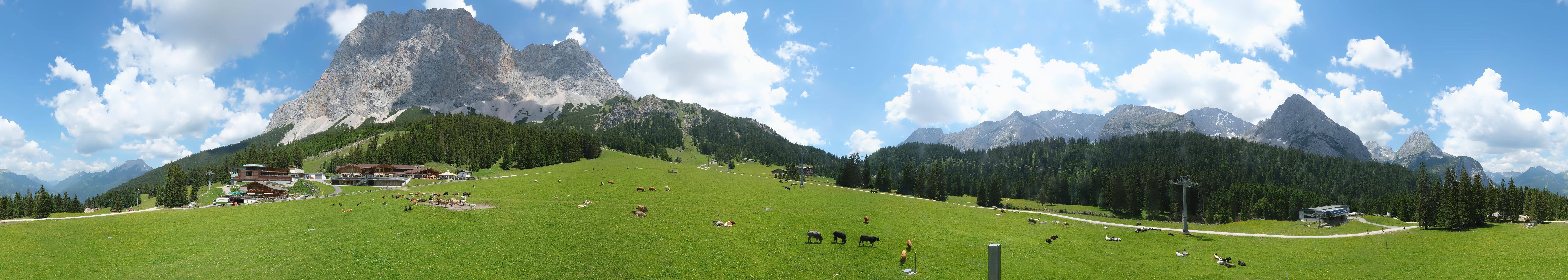 Archived image Webcam Panoramic view Ehrwalder Alm