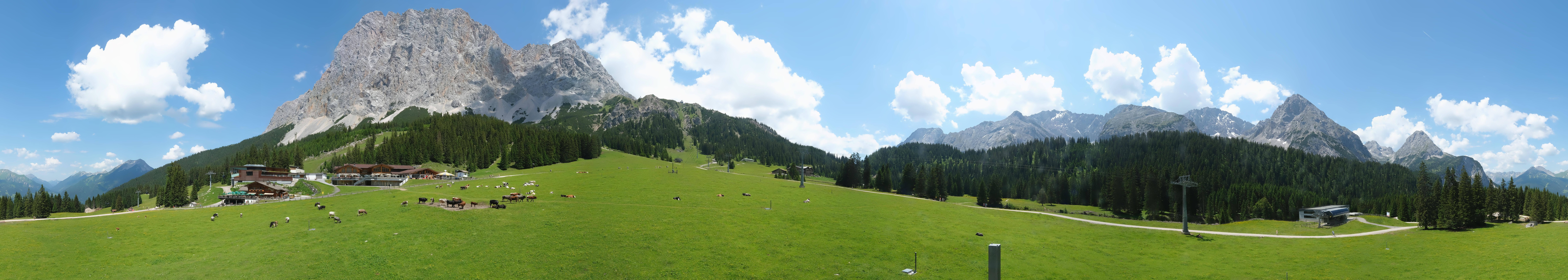 Archiv Foto Webcam Rundblick Ehrwalder Alm