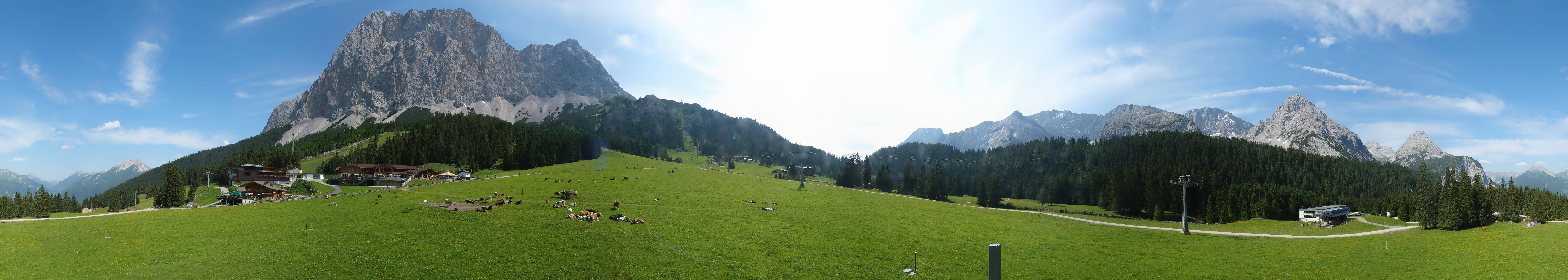 Archived image Webcam Panoramic view Ehrwalder Alm