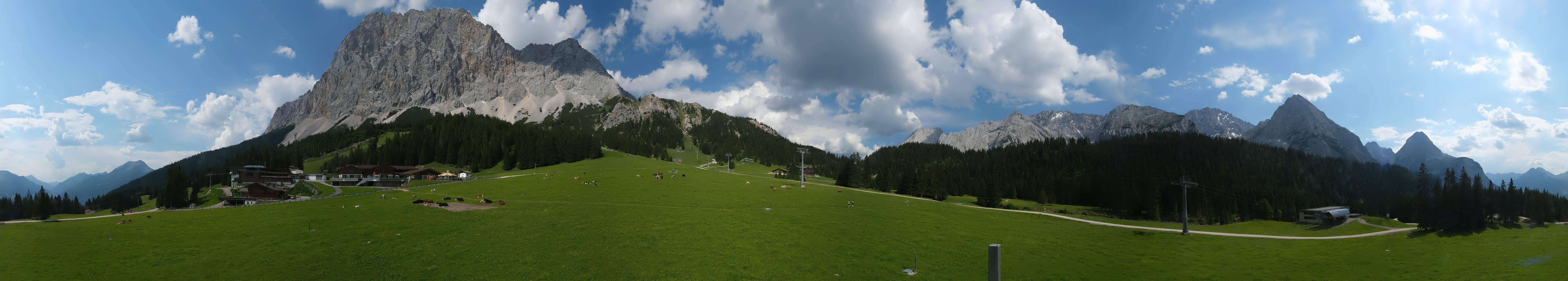 Archived image Webcam Panoramic view Ehrwalder Alm