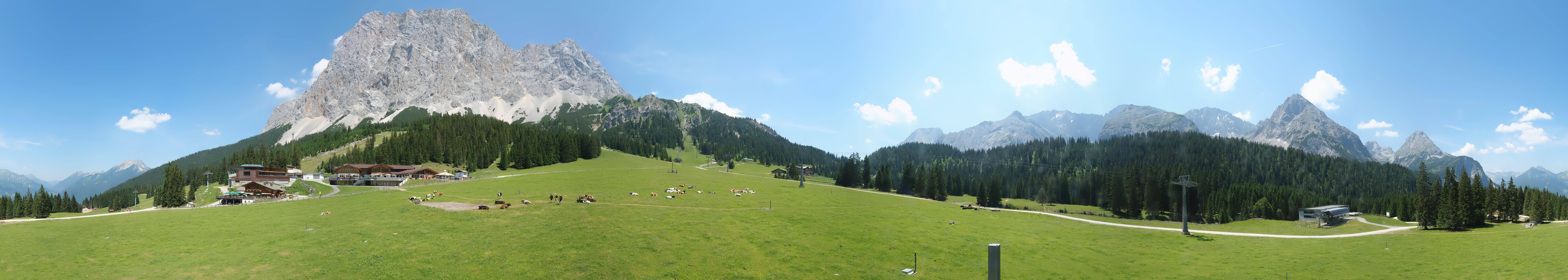 Archiv Foto Webcam Rundblick Ehrwalder Alm