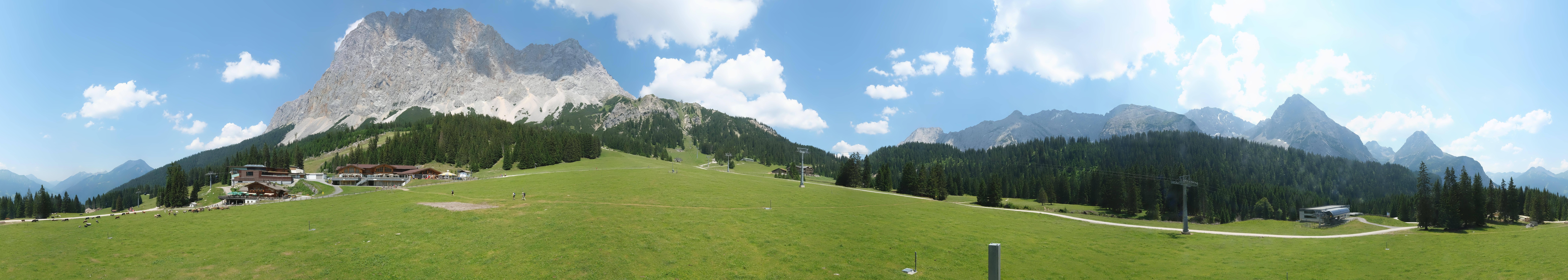Archived image Webcam Panoramic view Ehrwalder Alm