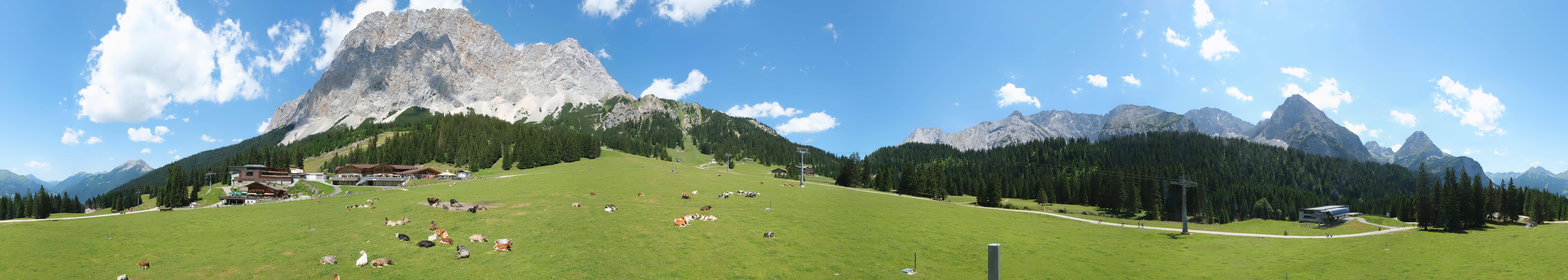 Archiv Foto Webcam Rundblick Ehrwalder Alm