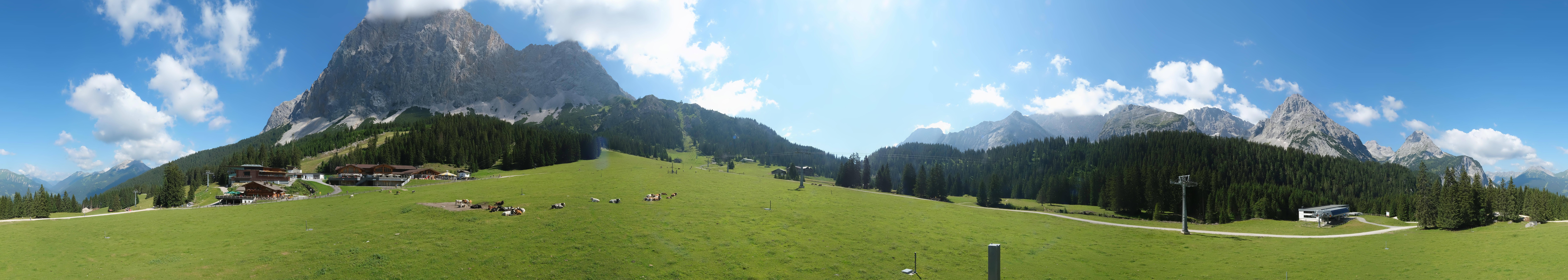 Archiv Foto Webcam Rundblick Ehrwalder Alm