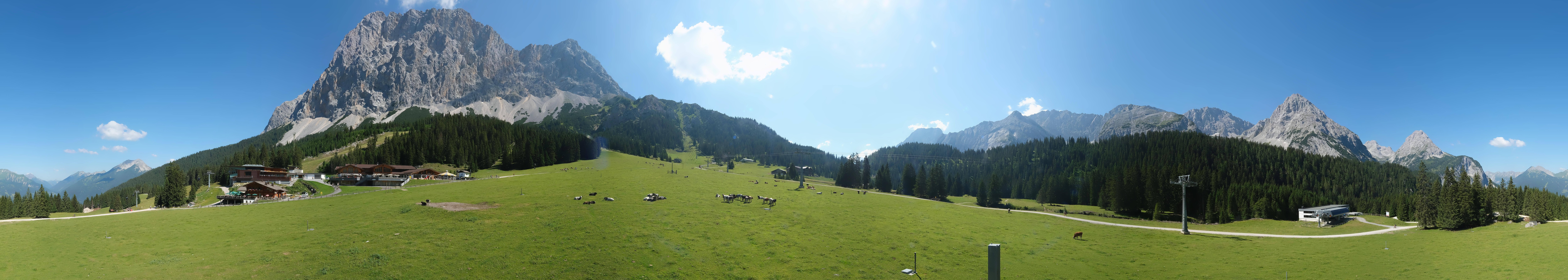 Archived image Webcam Panoramic view Ehrwalder Alm