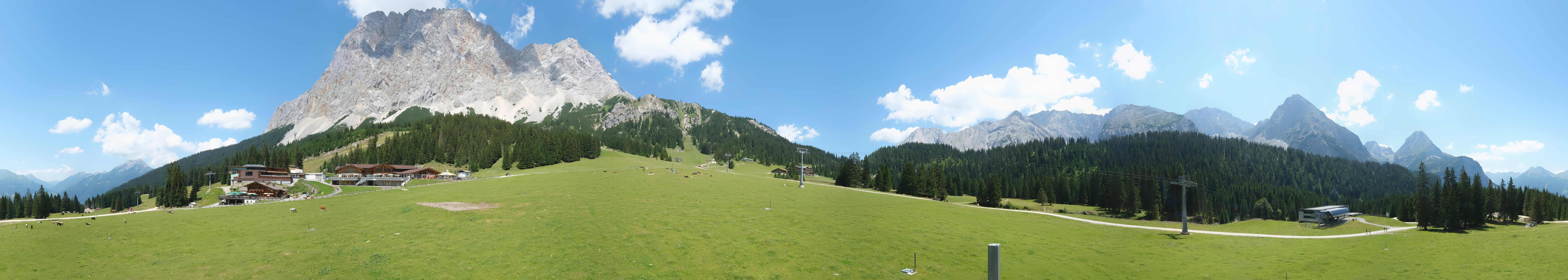 Archived image Webcam Panoramic view Ehrwalder Alm