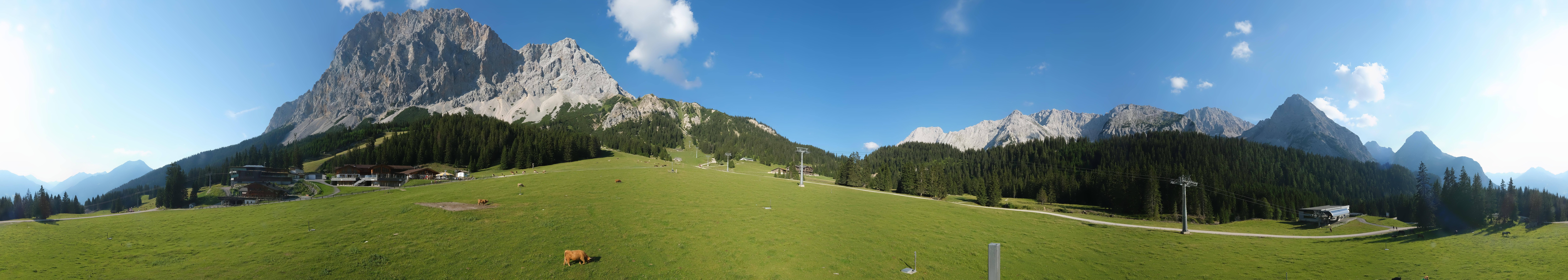 Archived image Webcam Panoramic view Ehrwalder Alm