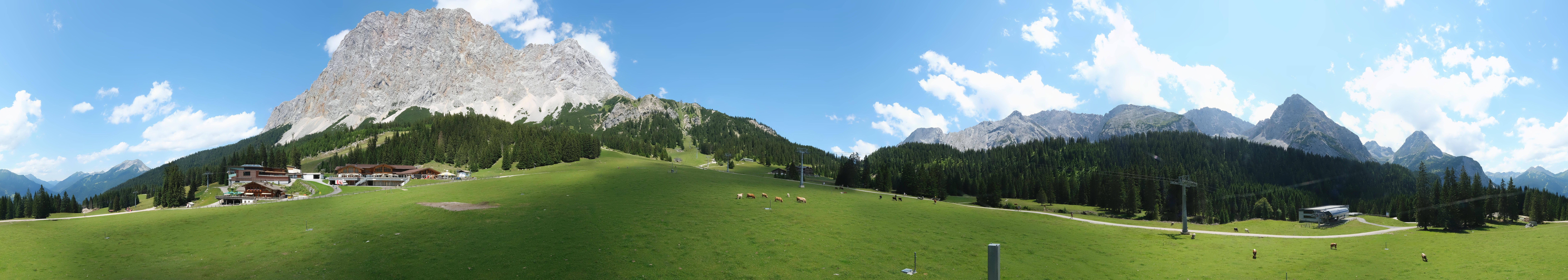 Archived image Webcam Panoramic view Ehrwalder Alm