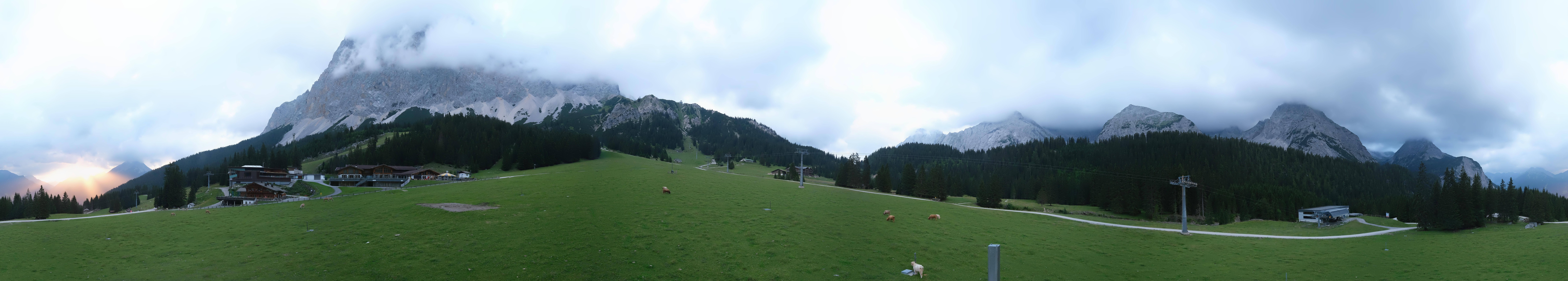 Archiv Foto Webcam Rundblick Ehrwalder Alm
