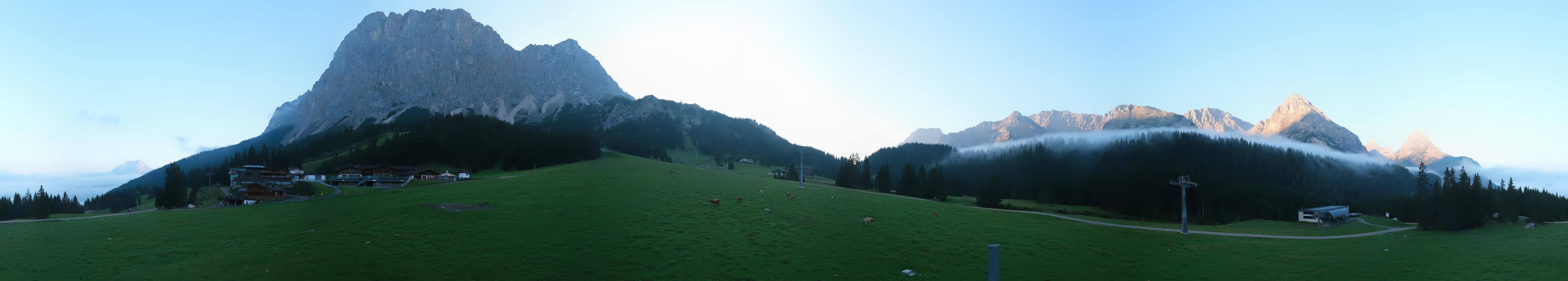 Archived image Webcam Panoramic view Ehrwalder Alm