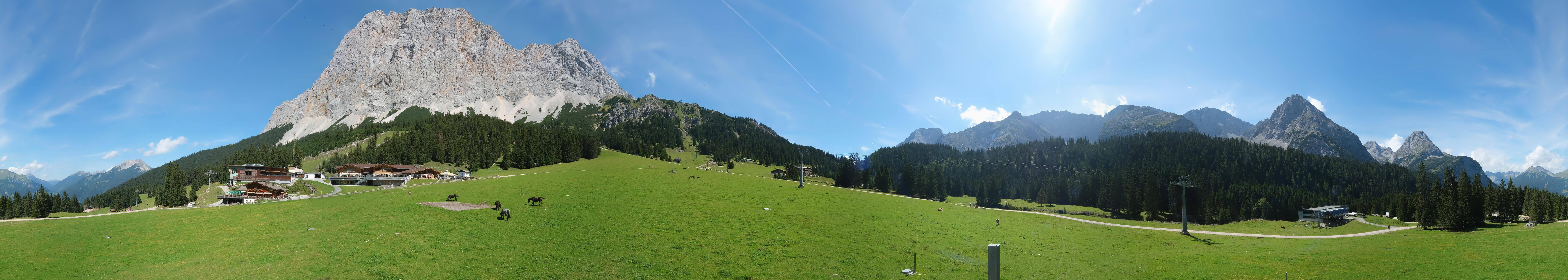 Archiv Foto Webcam Rundblick Ehrwalder Alm