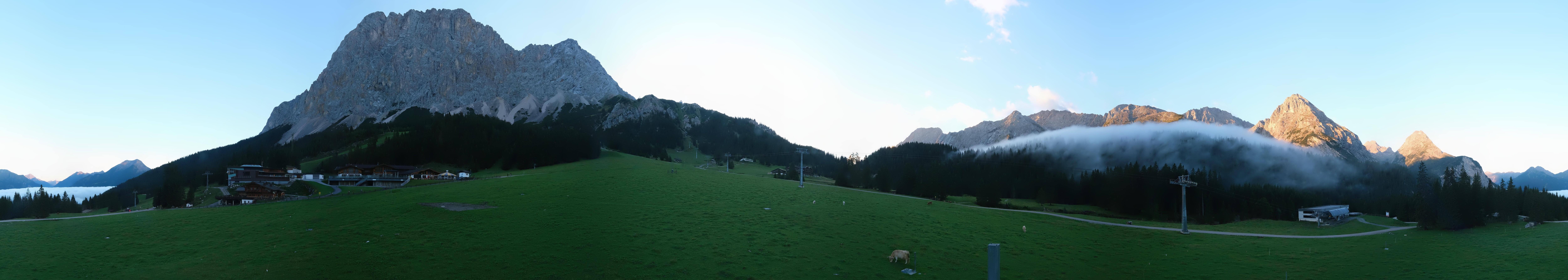 Archived image Webcam Panoramic view Ehrwalder Alm
