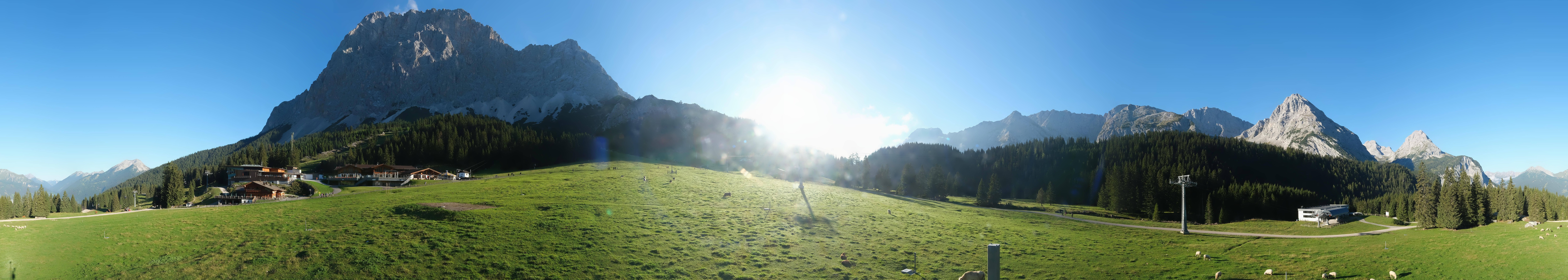 Archived image Webcam Panoramic view Ehrwalder Alm