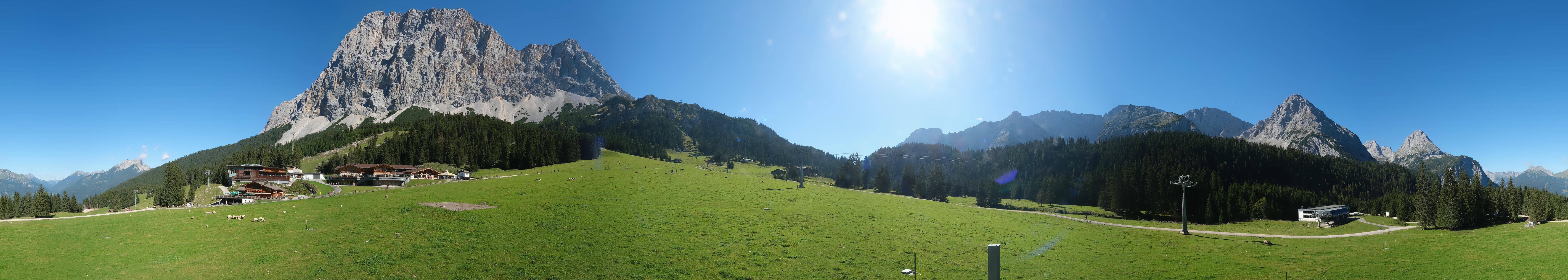 Archived image Webcam Panoramic view Ehrwalder Alm