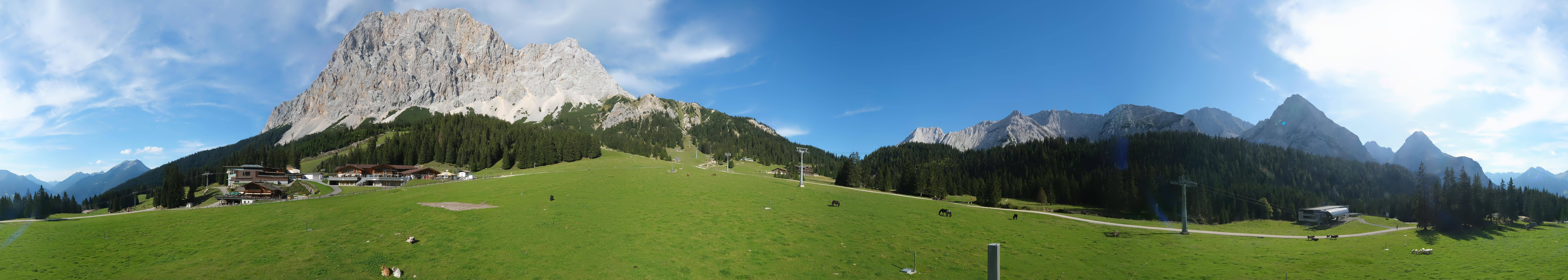 Archived image Webcam Panoramic view Ehrwalder Alm