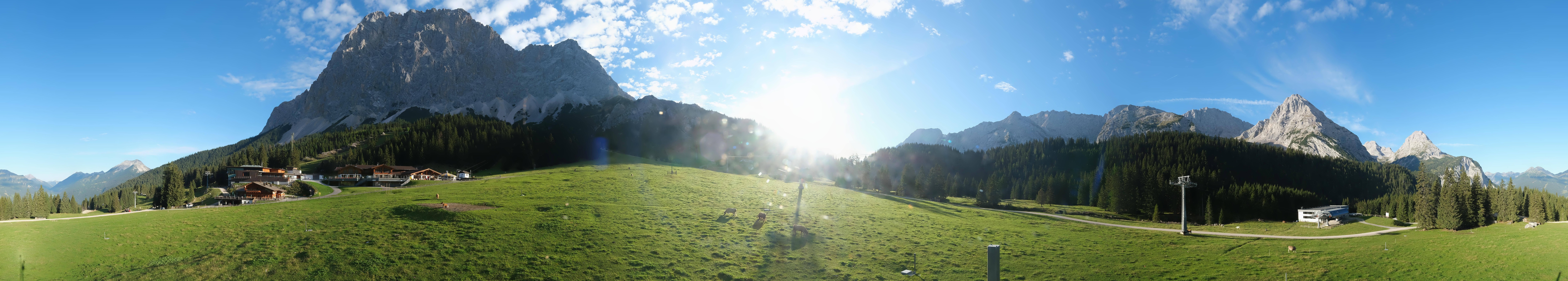 Archived image Webcam Panoramic view Ehrwalder Alm