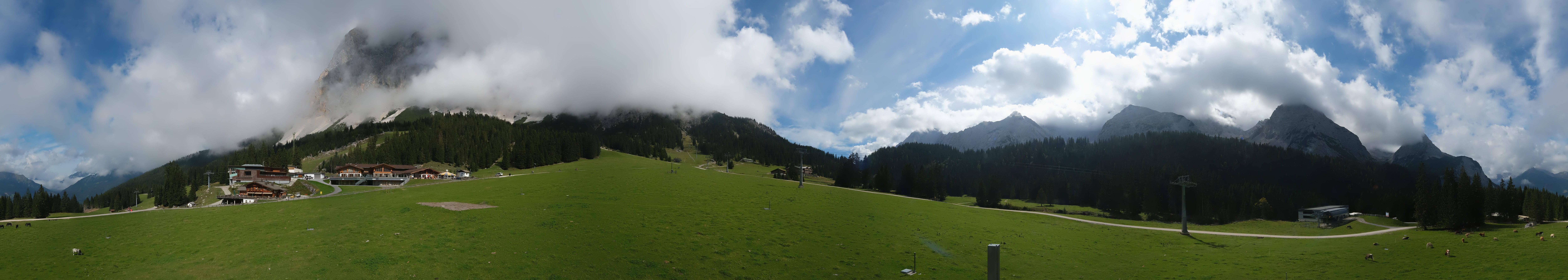 Archiv Foto Webcam Rundblick Ehrwalder Alm