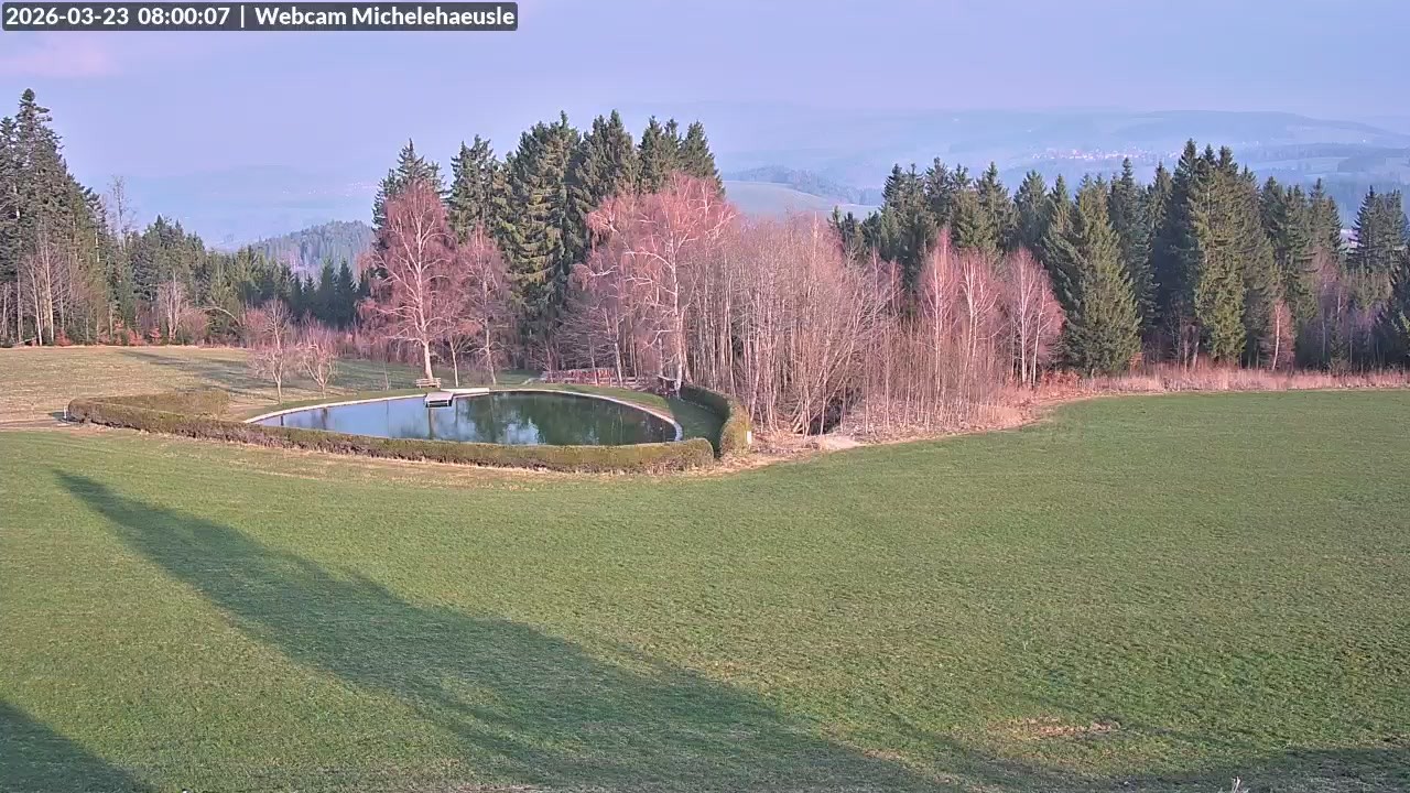 Archived image Webcam View over St. Peter and St. Märgen Thurnerspur