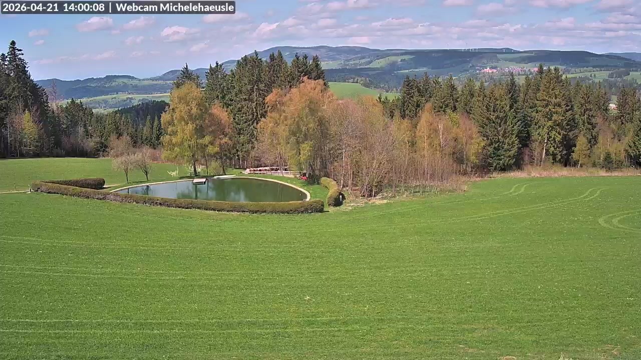 Archived image Webcam View over St. Peter and St. Märgen Thurnerspur